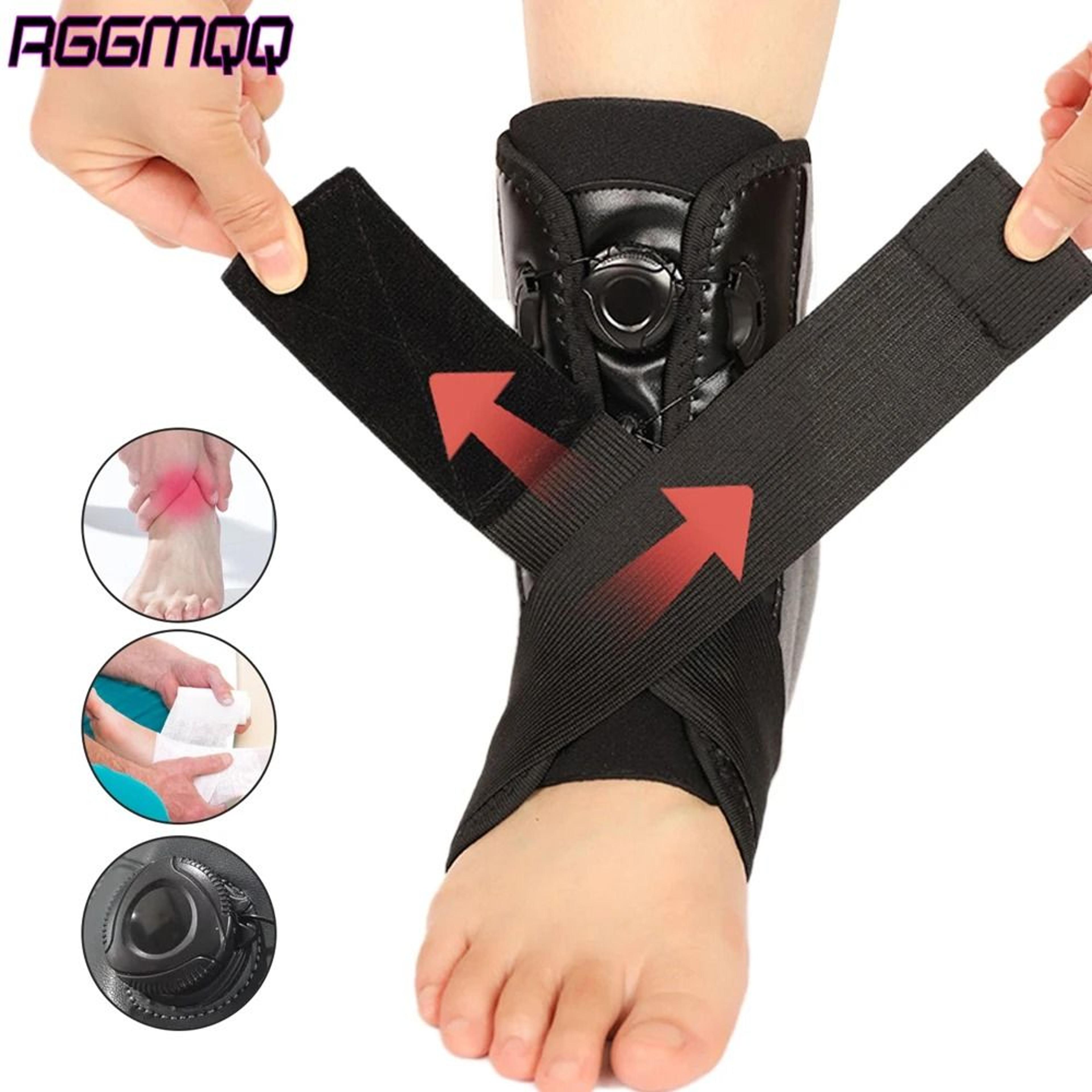 heavy duty lace up ankle brace with aluminum stabilizers