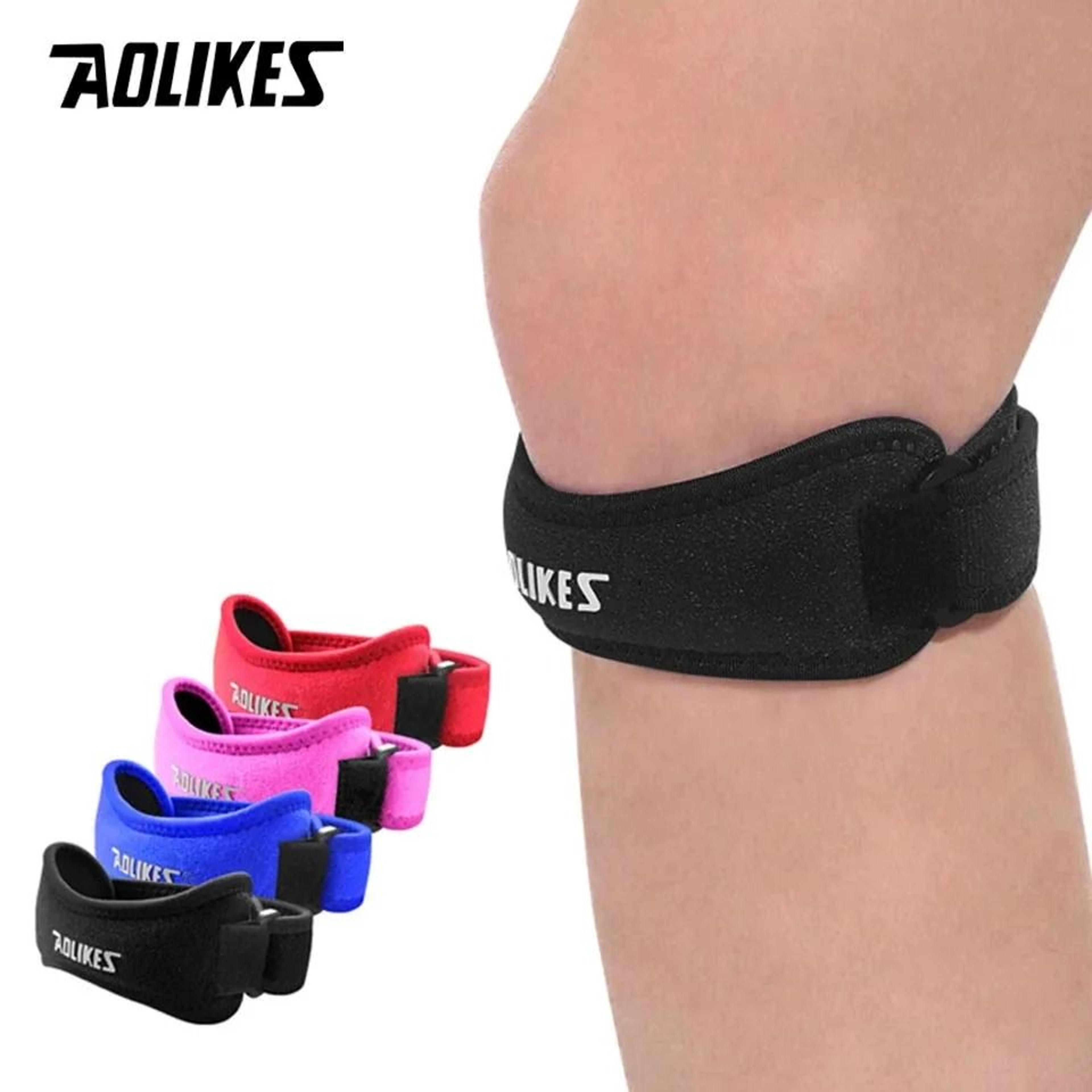 aolikes adjustable patella knee strap for running sports and knee pain support