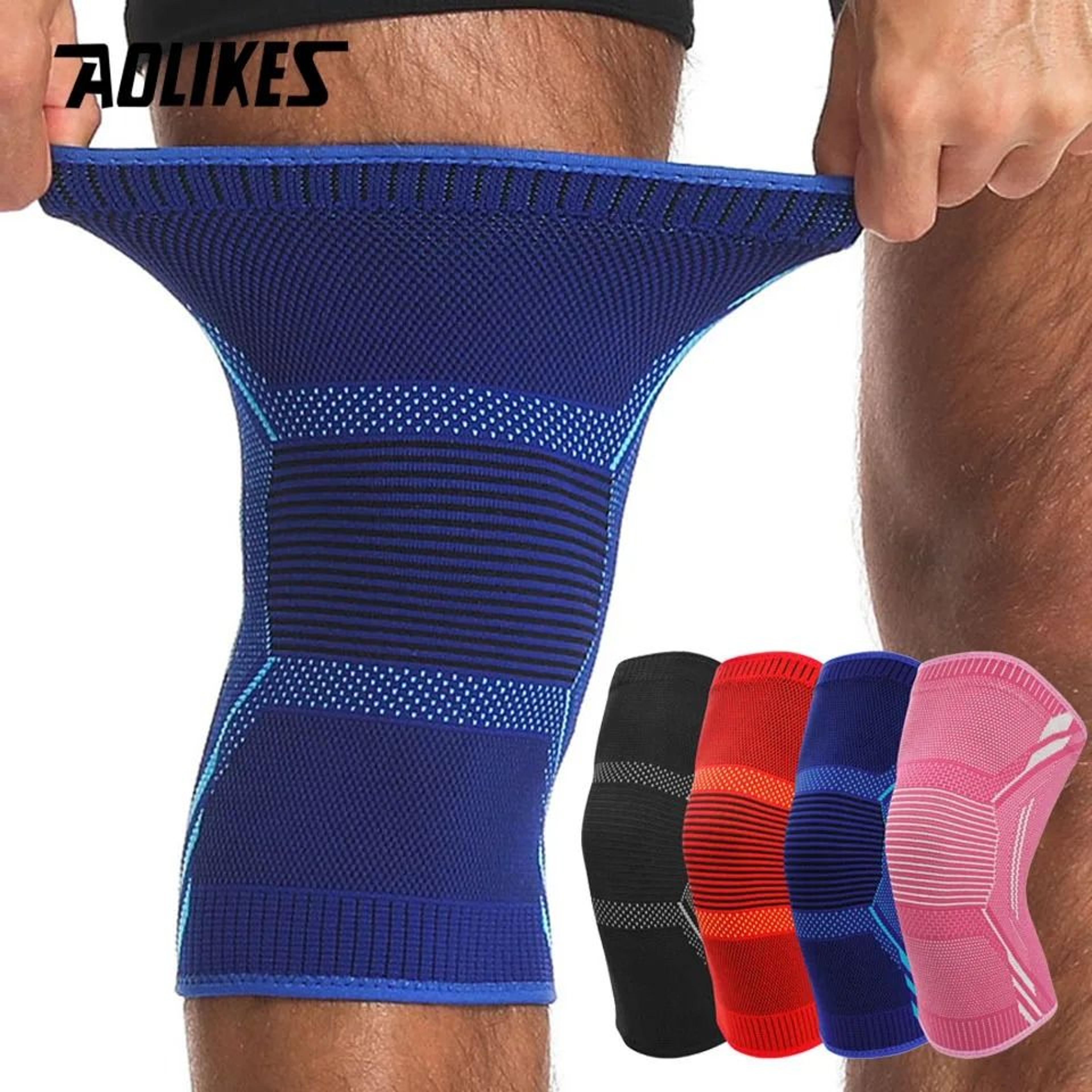 aolikes no slip knee compression sleeve for running and cycling
