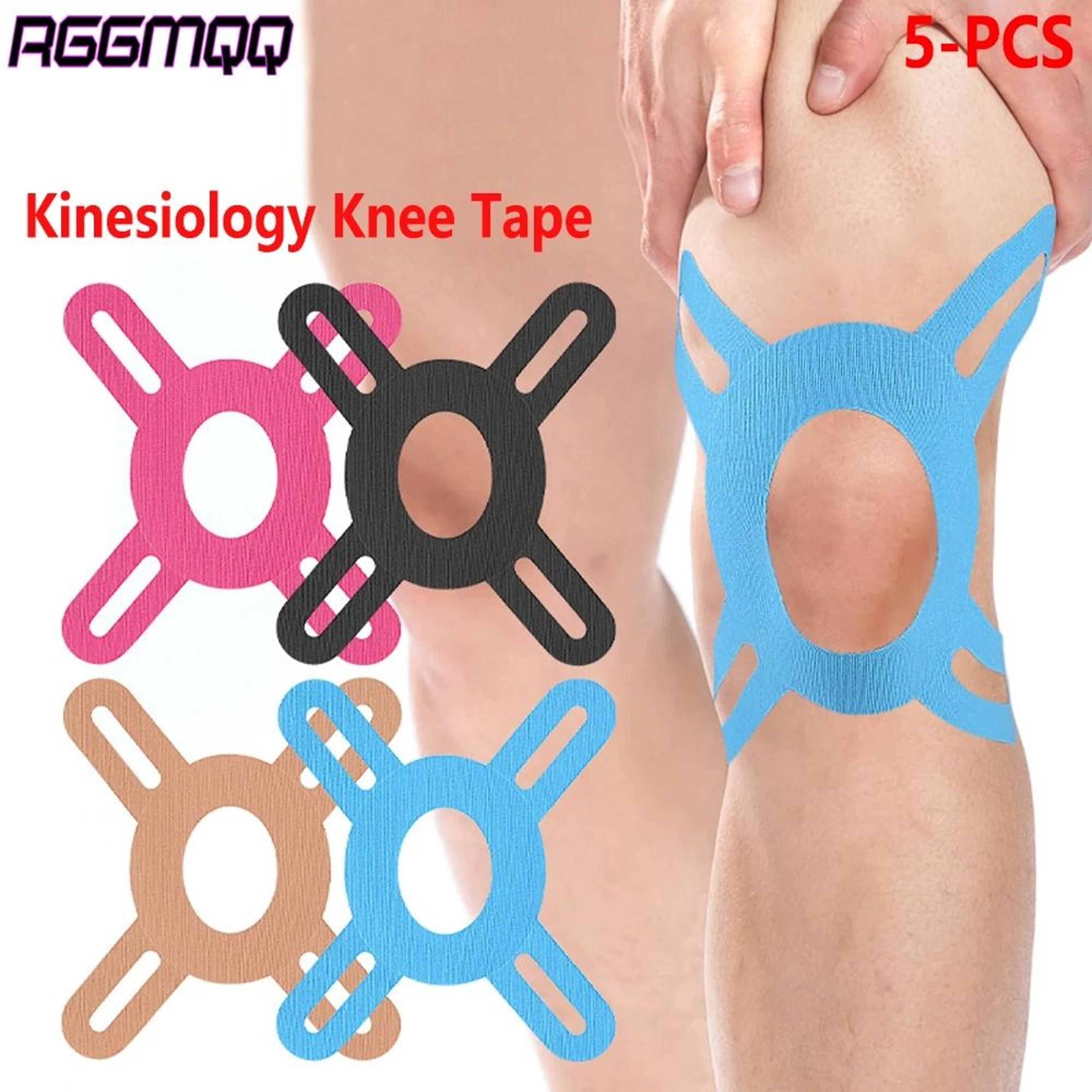 5 piece precut kinesiology knee tape for flexible joint support