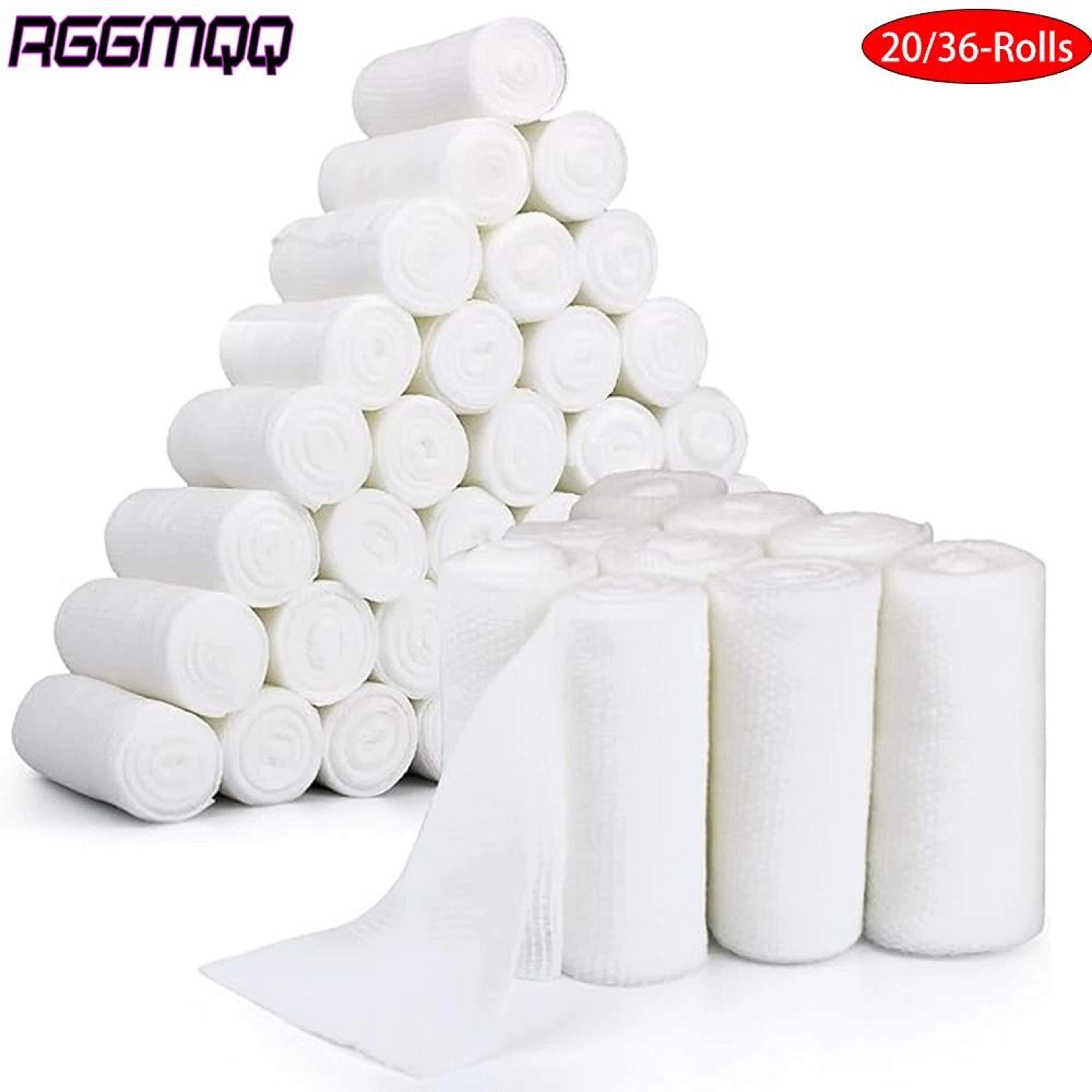 10 roll breathable gauze bandage wrap set with medical tape