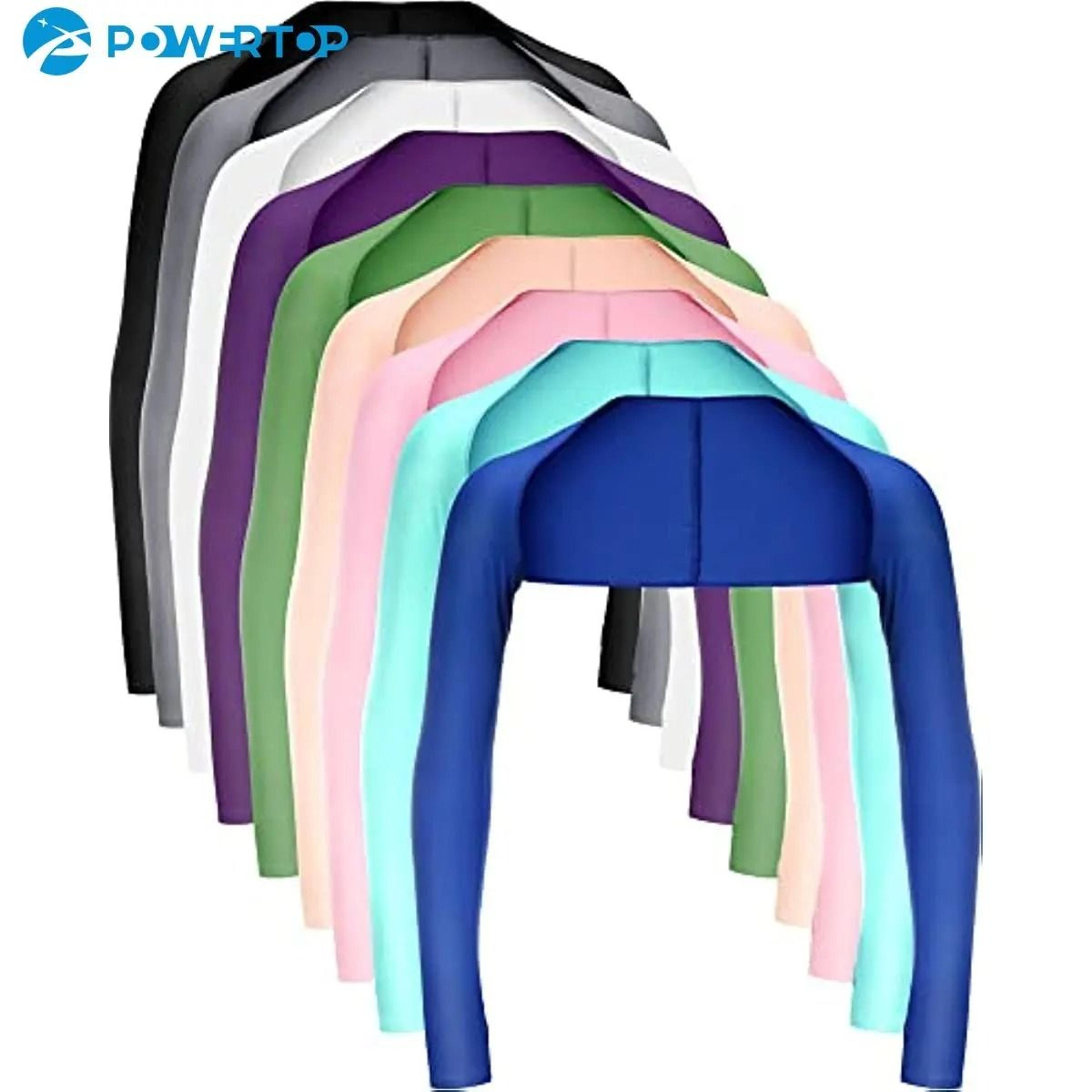 cooling shawl arm sleeves with hand and sun protection