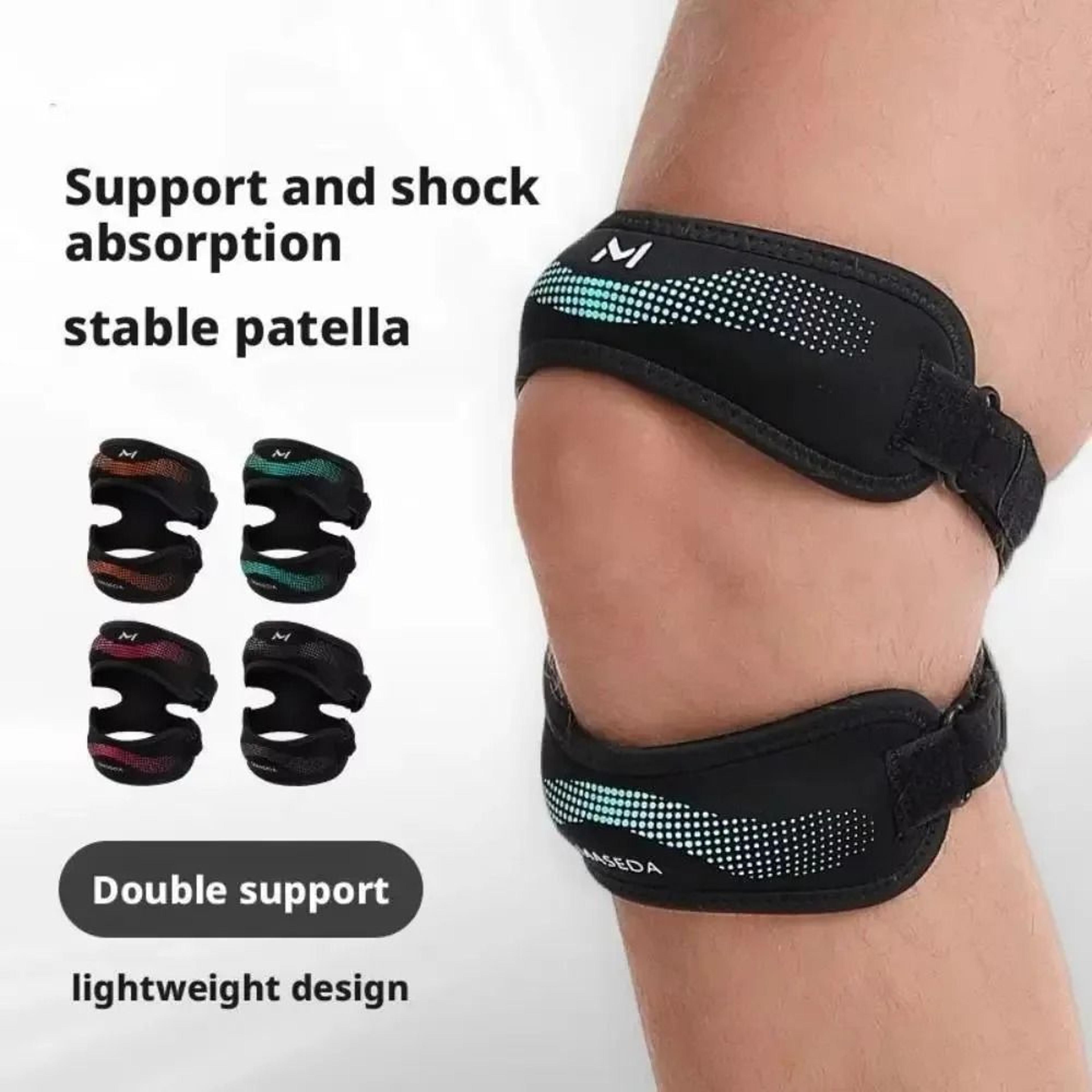 adjustable double patellar knee support strap