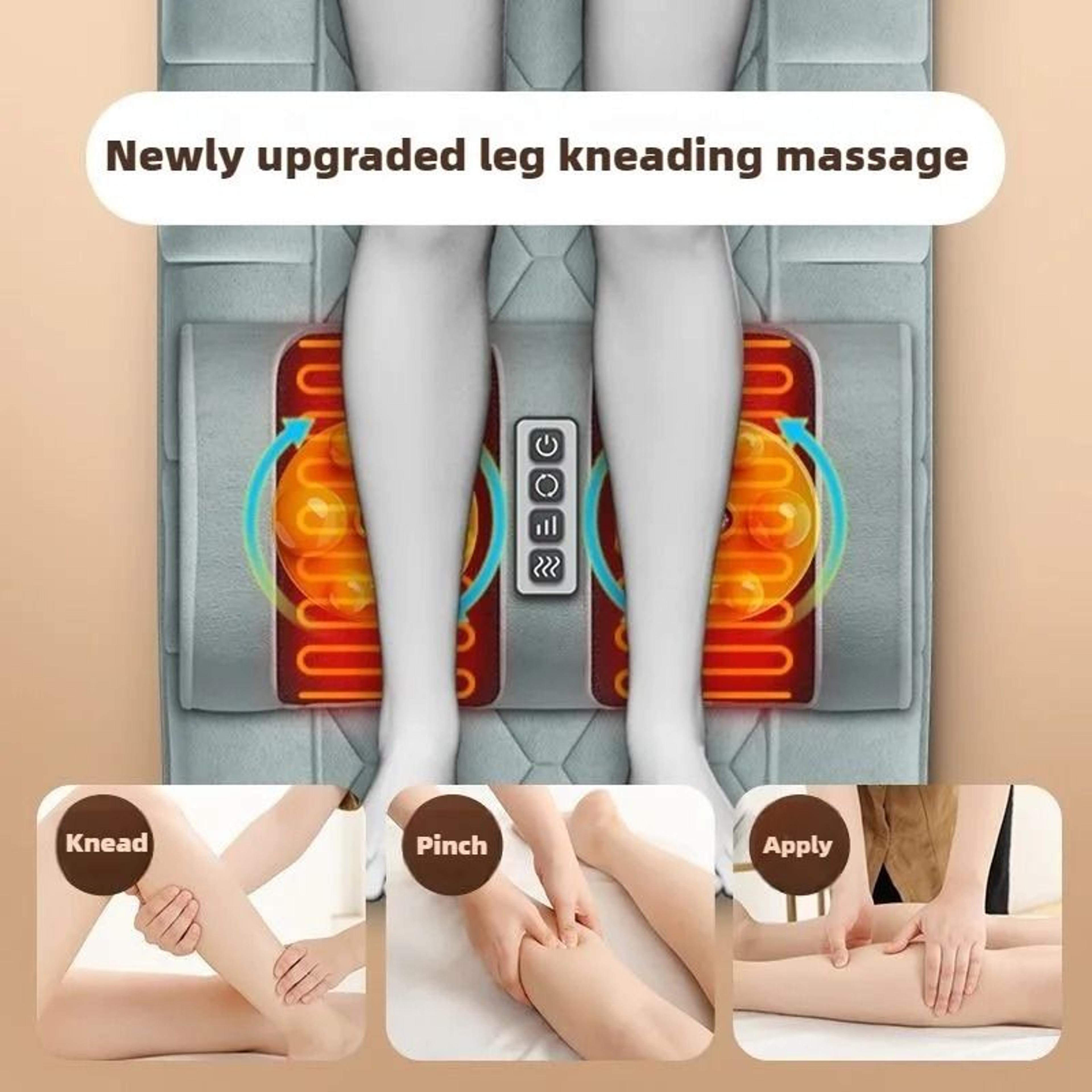 electric full body massage mattress with heat airbag compression and vibration