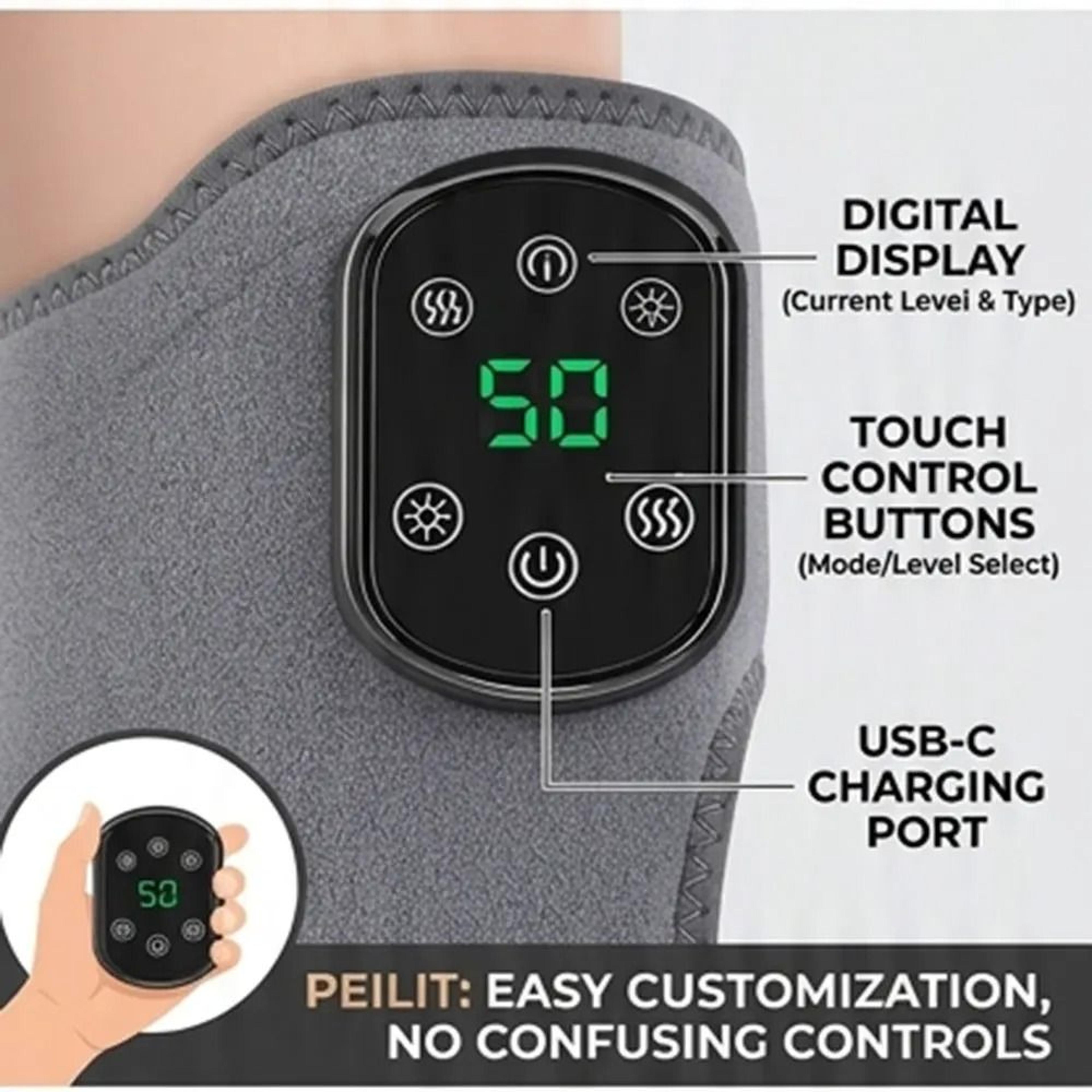 cordless heated ankle massager with vibration