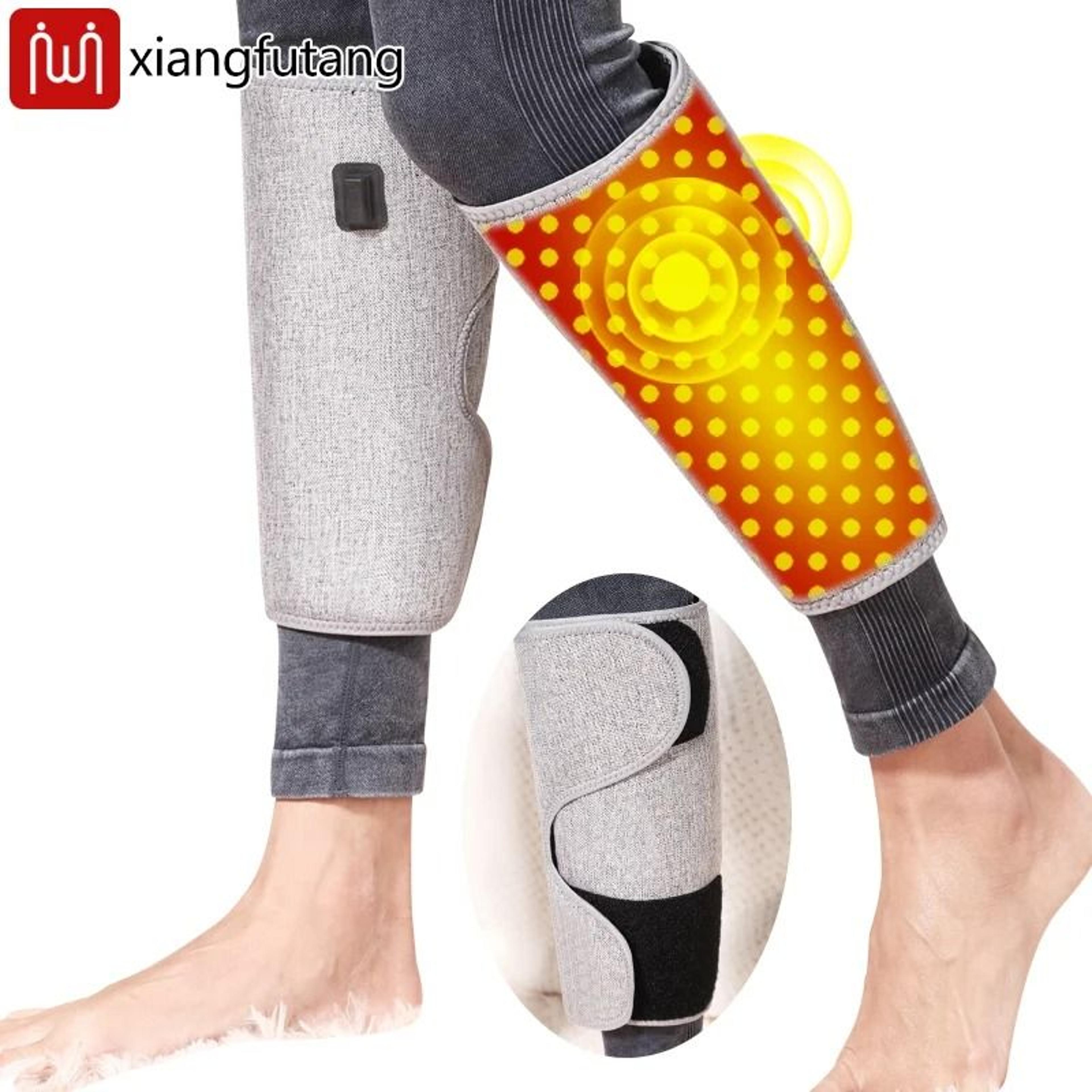red light heated calf wrap with 3 vibration massage modes