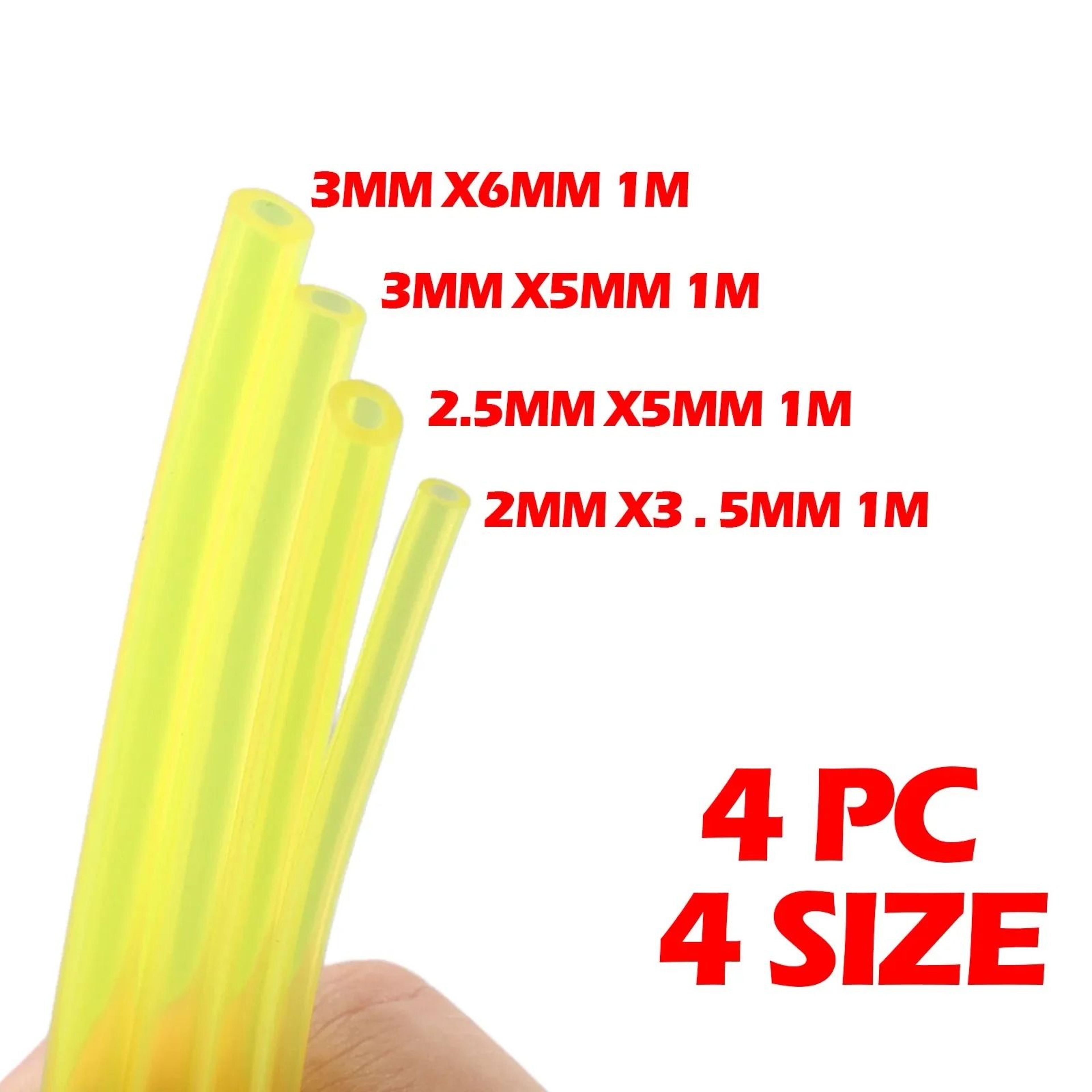 4 piece replacement fuel line hose set for trimmers chainsaws and blowers