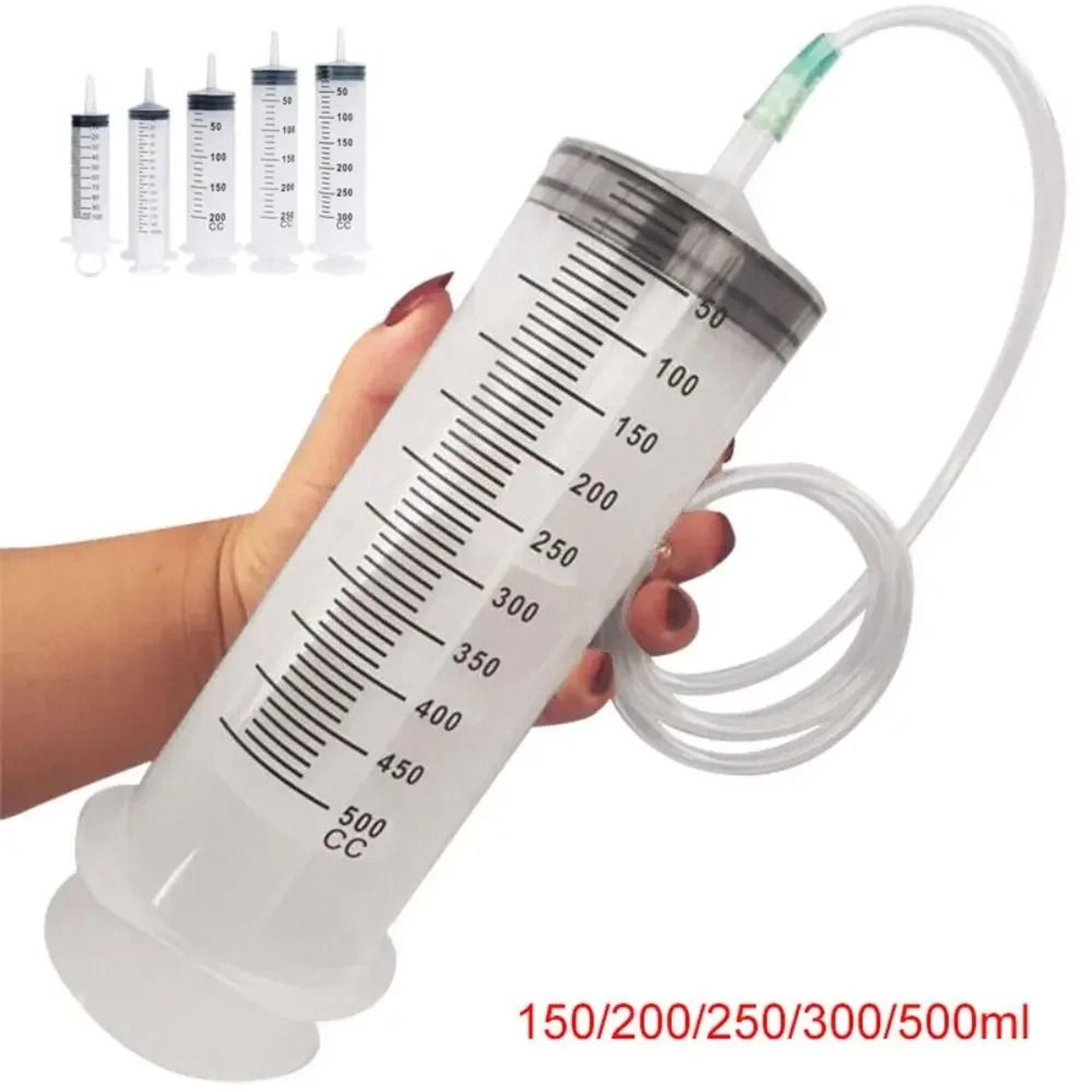 large capacity reusable measuring syringe with 4.3 ft tube