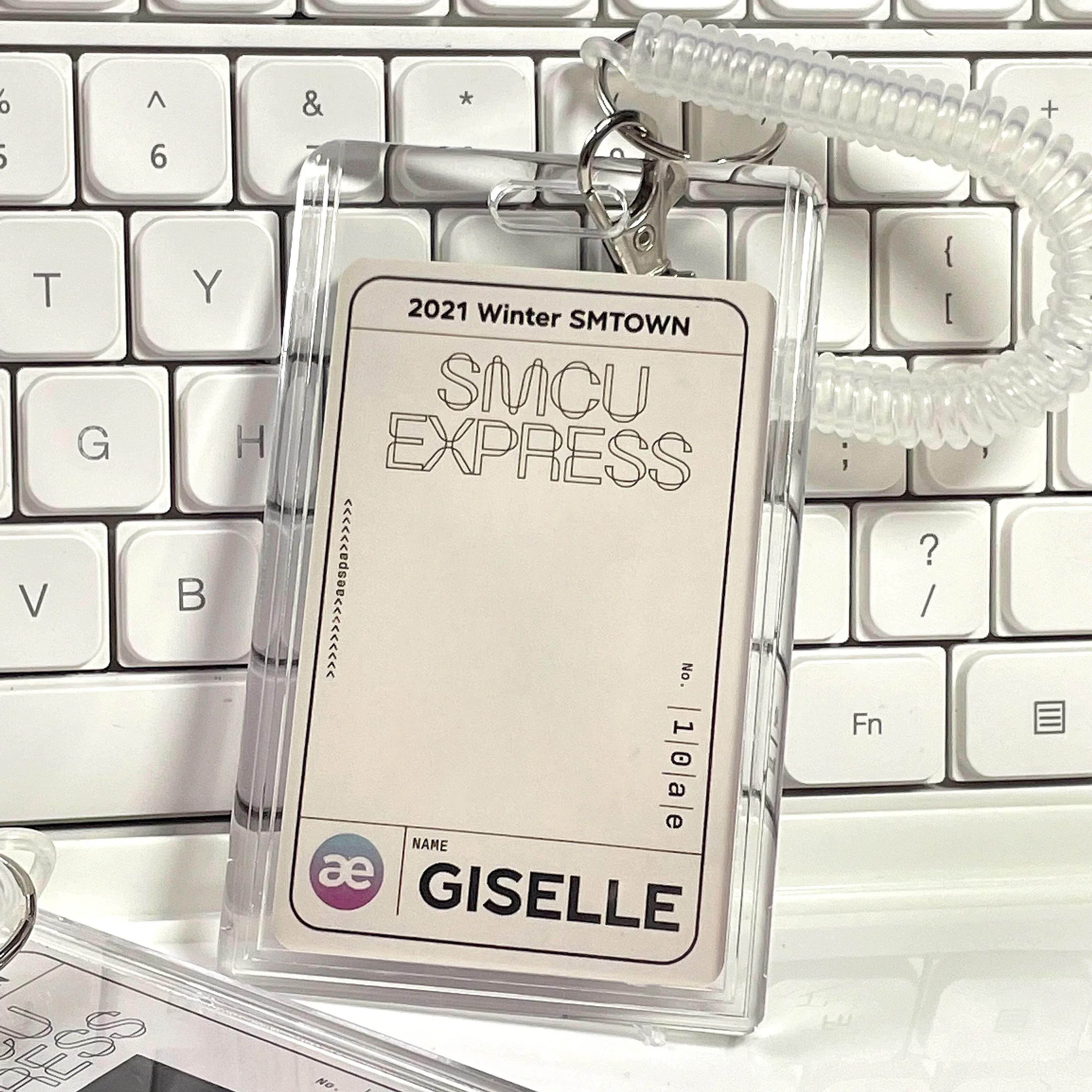 clear acrylic id card holder protective sleeve for school, office & access cards