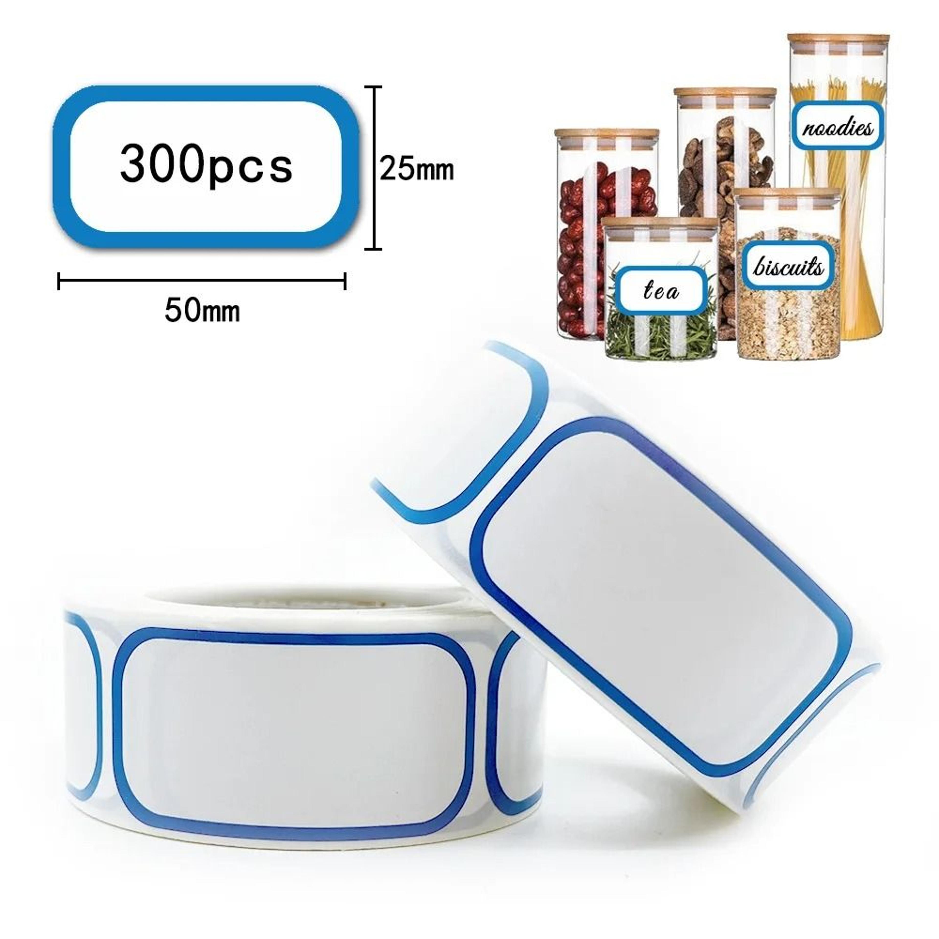 300 removable freezer food storage date labels