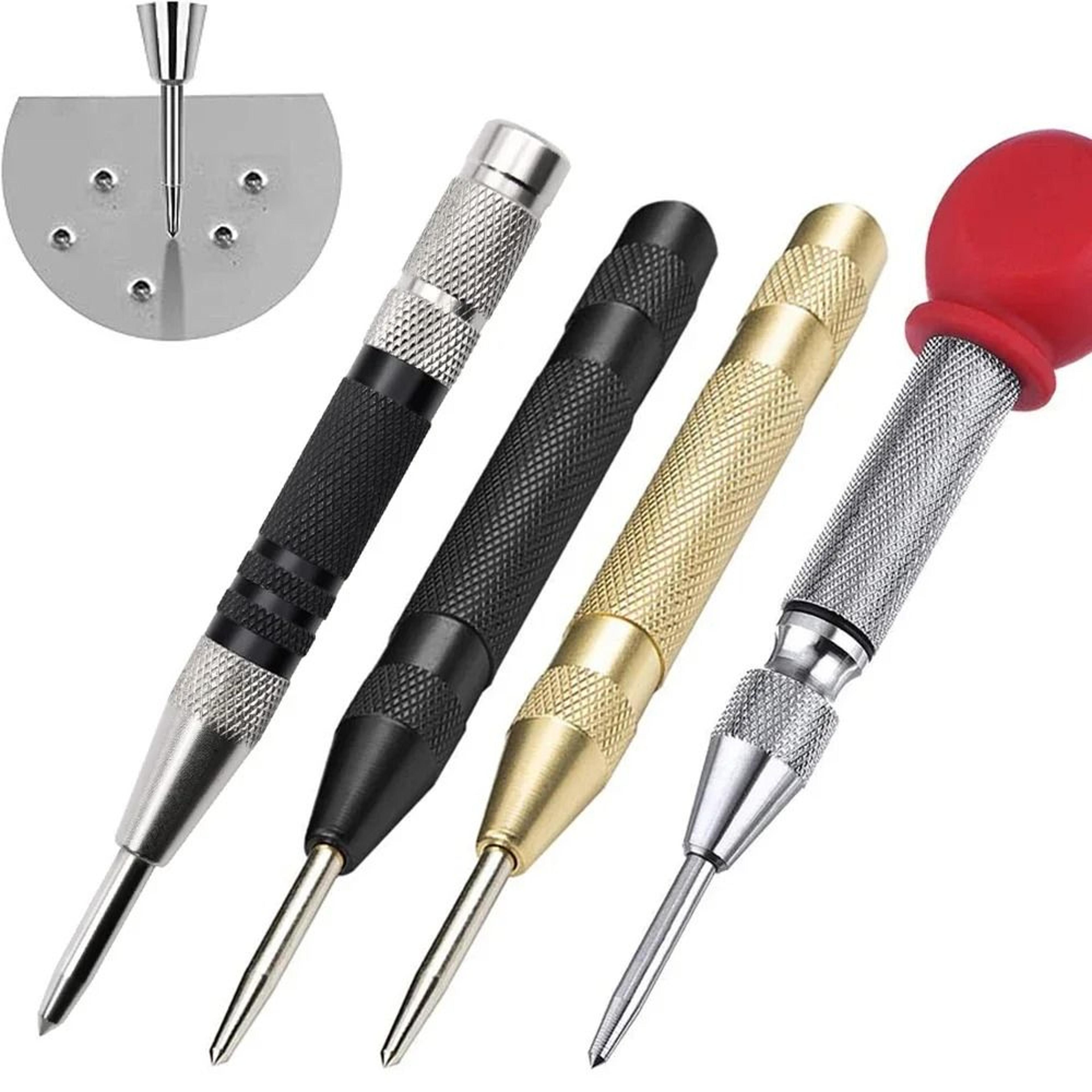automatic center punch tool for wood and metal marking