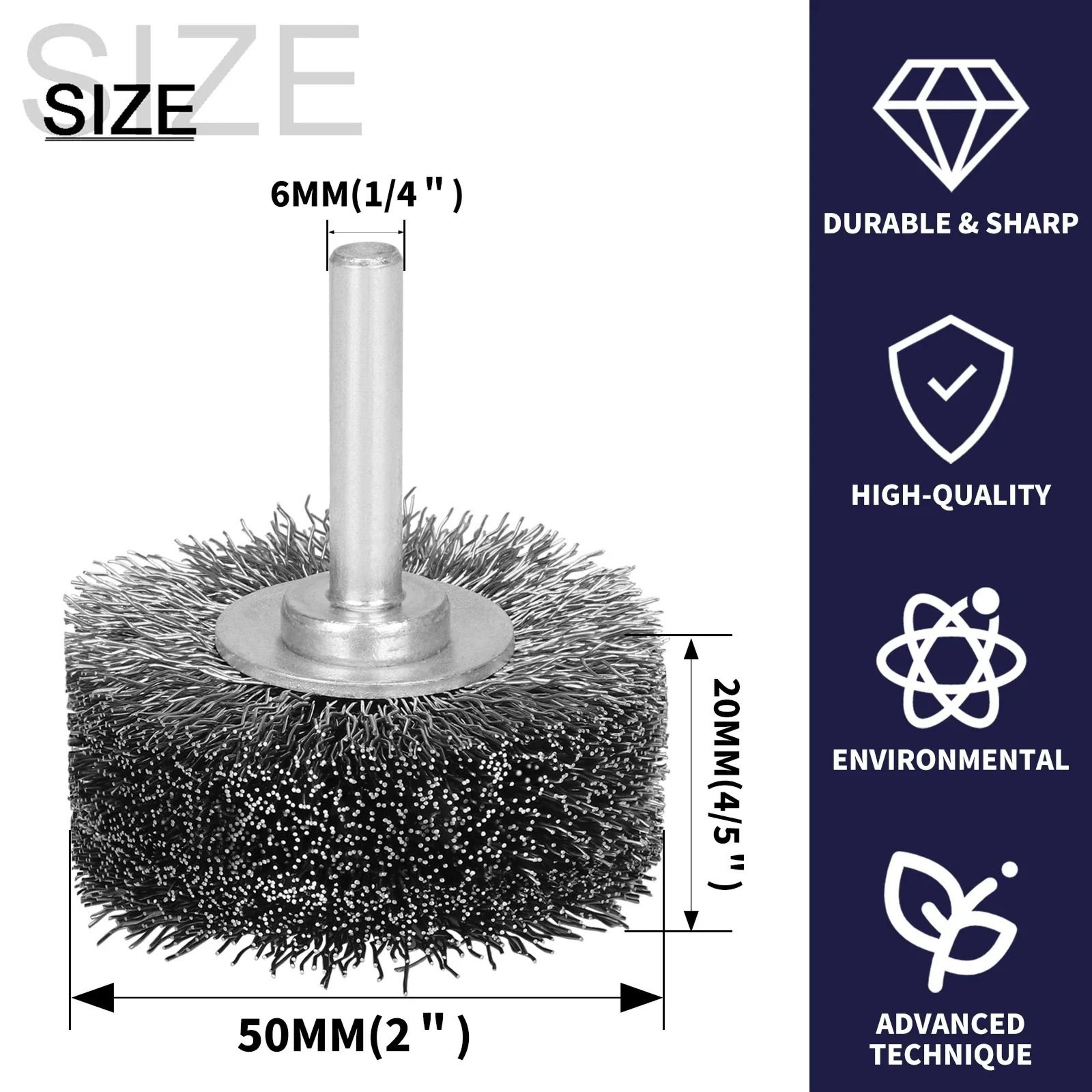 2 inch stainless steel wire brush wheel for rust removal