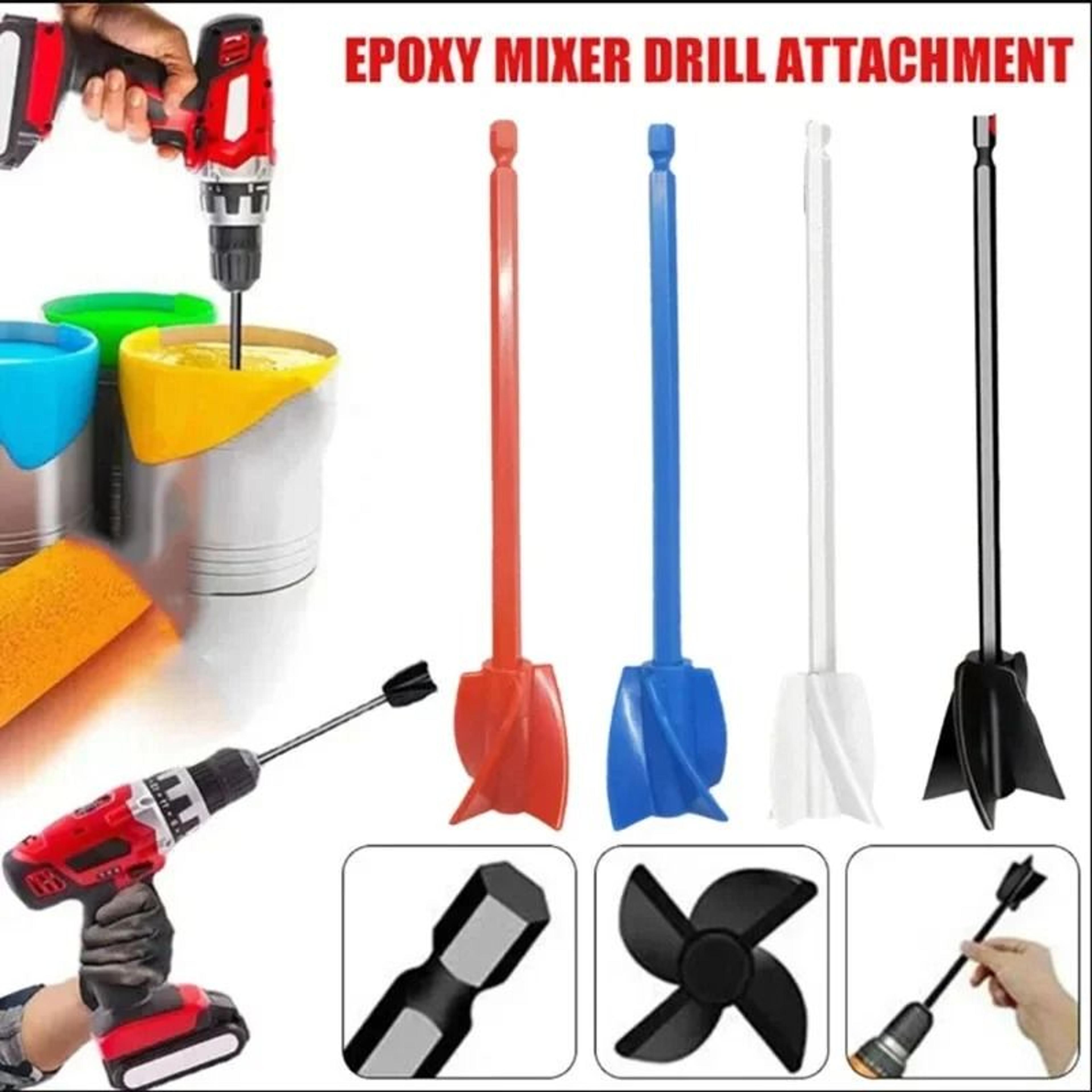 epoxy resin mixer paddle drill attachment spiral paint stirrer for resin paint and liquids