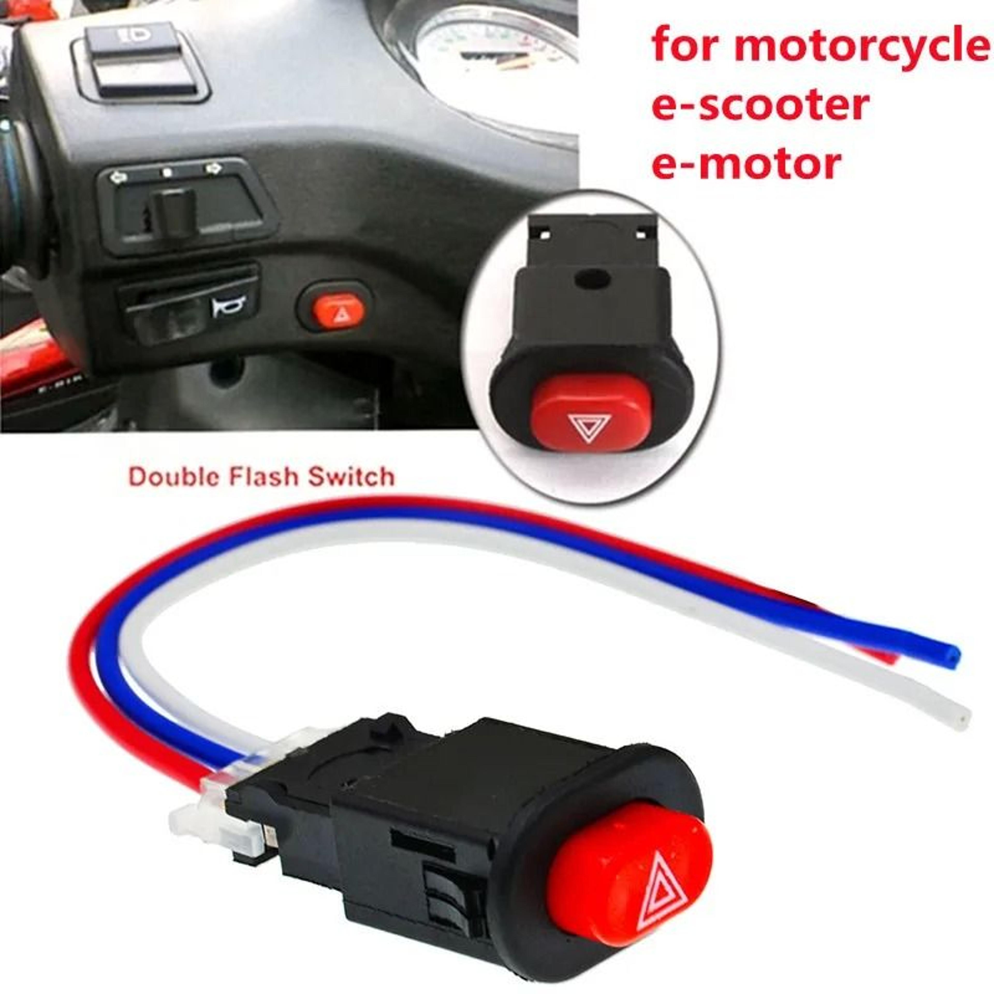 motorcycle hazard warning light switch for scooters and atvs