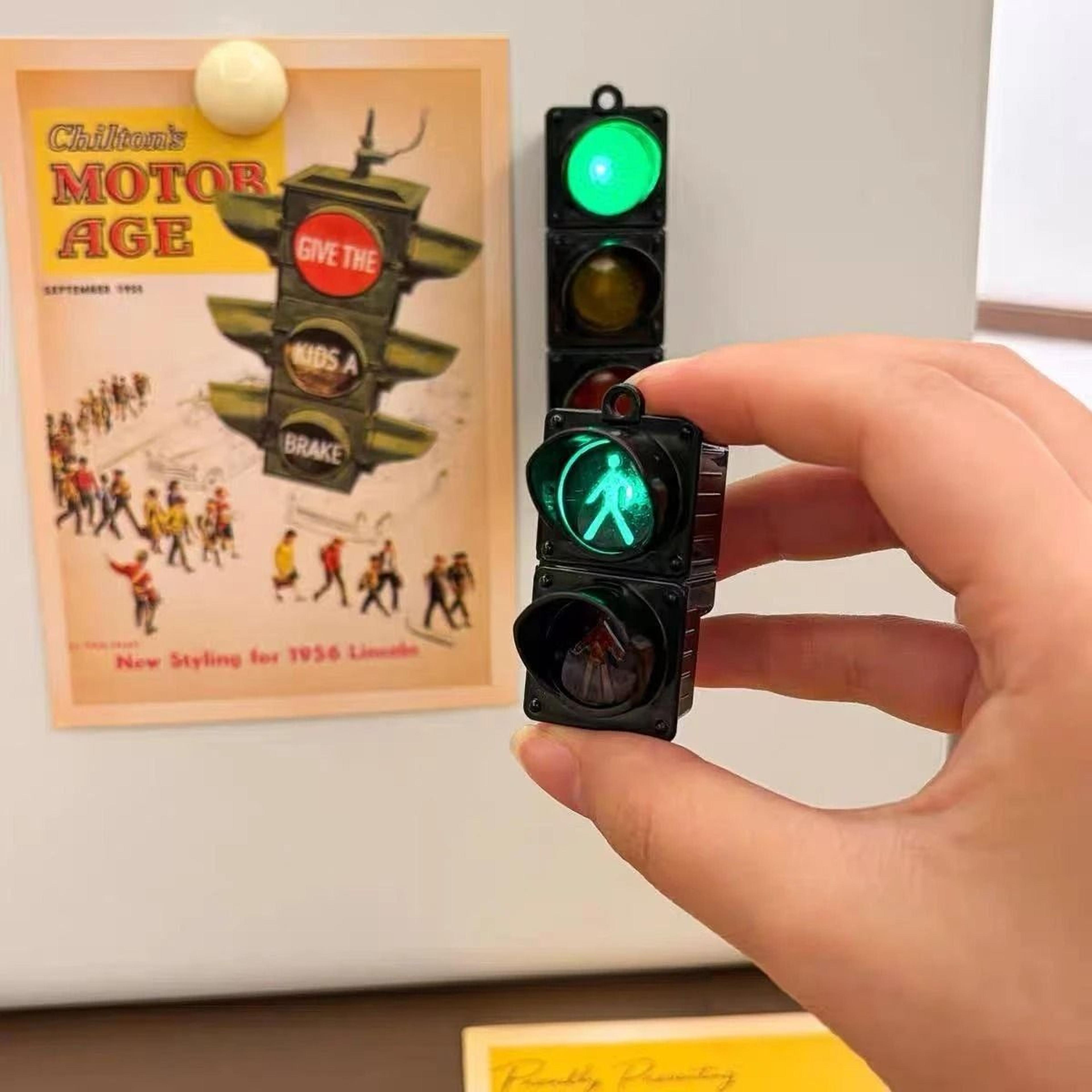 traffic light magnetic fridge magnet novelty pedestrian signal refrigerator decoration