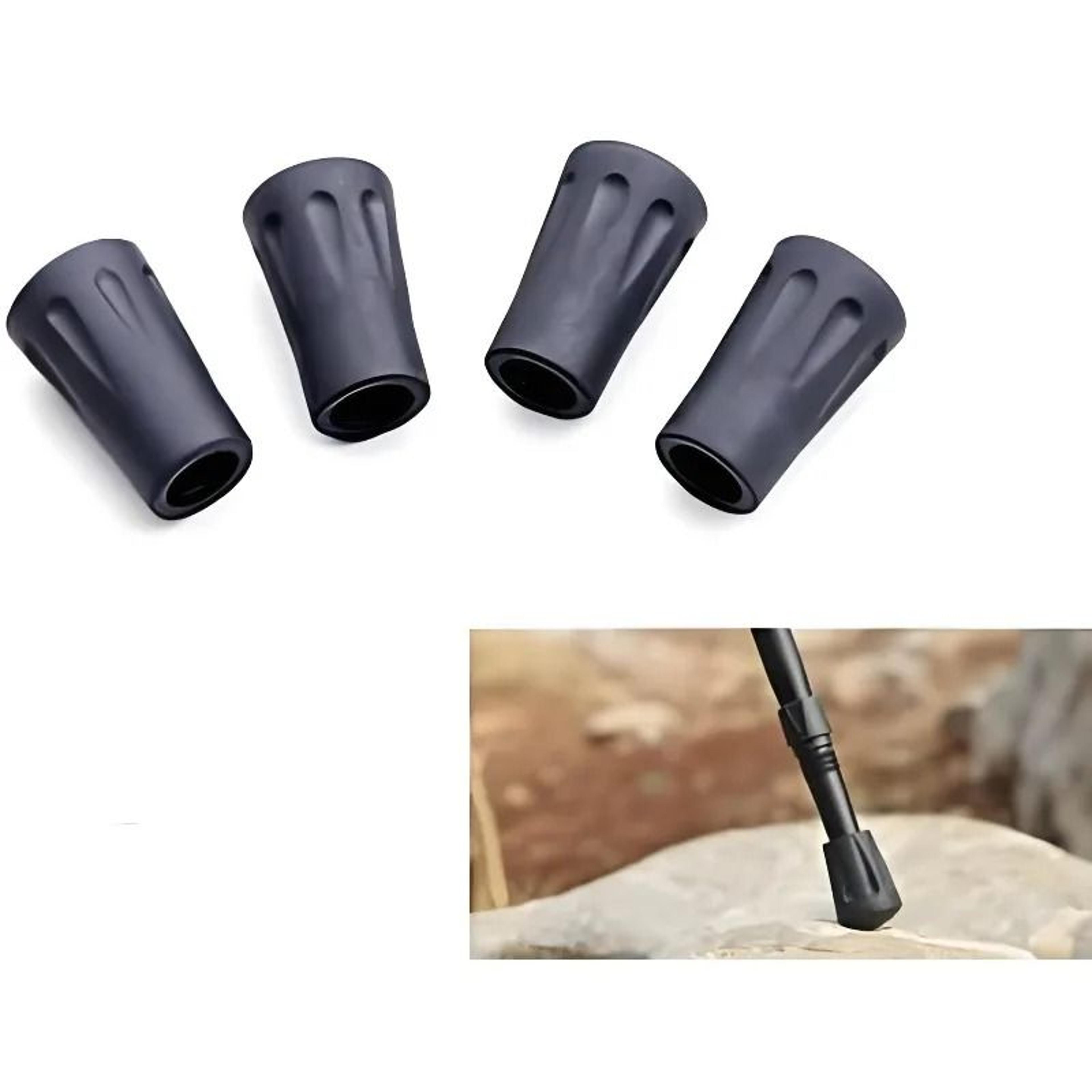 rubber trekking pole tips replacement hiking walking stick protector feet