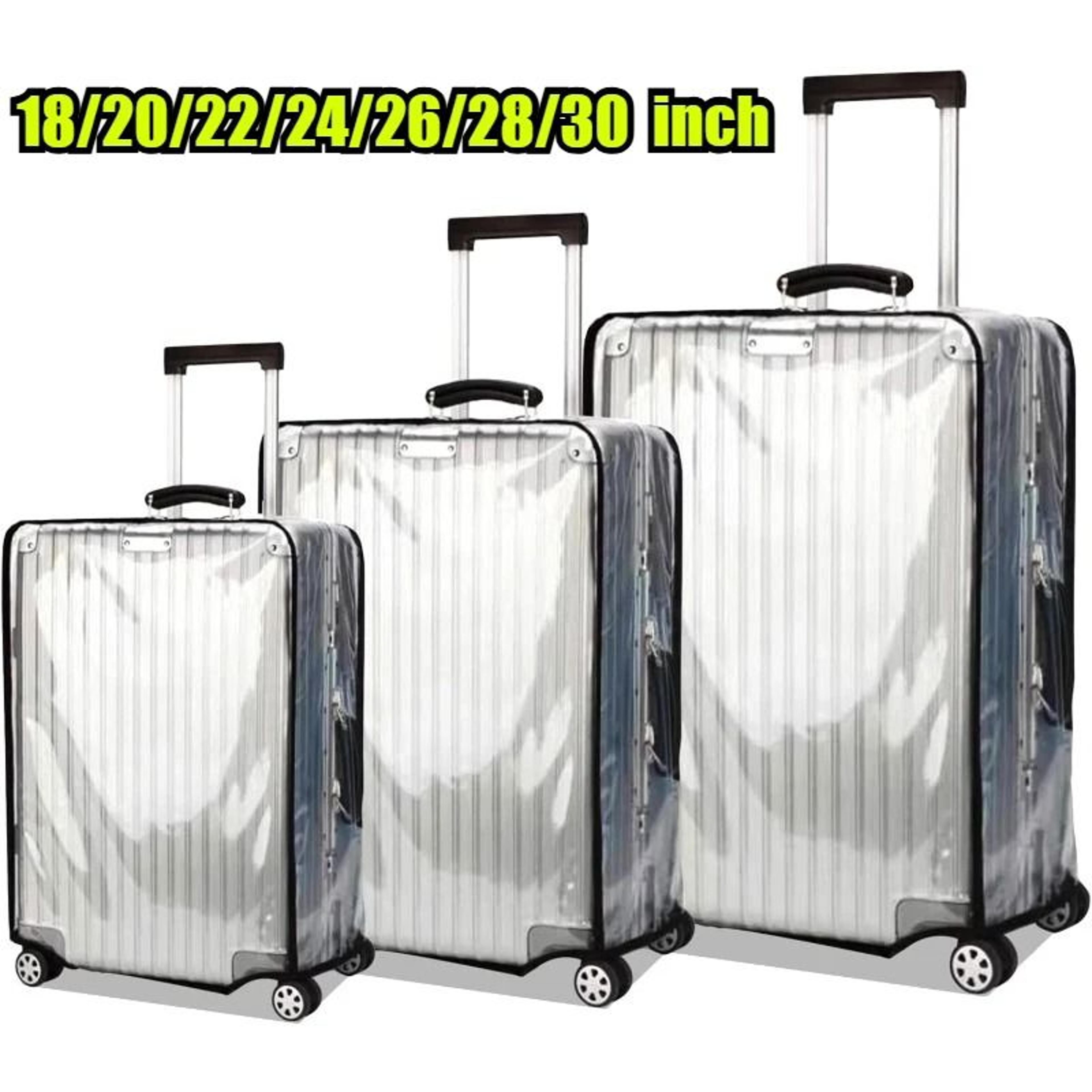 clear pvc waterproof luggage cover protective suitcase sleeve for 18 to 30 inch suitcases