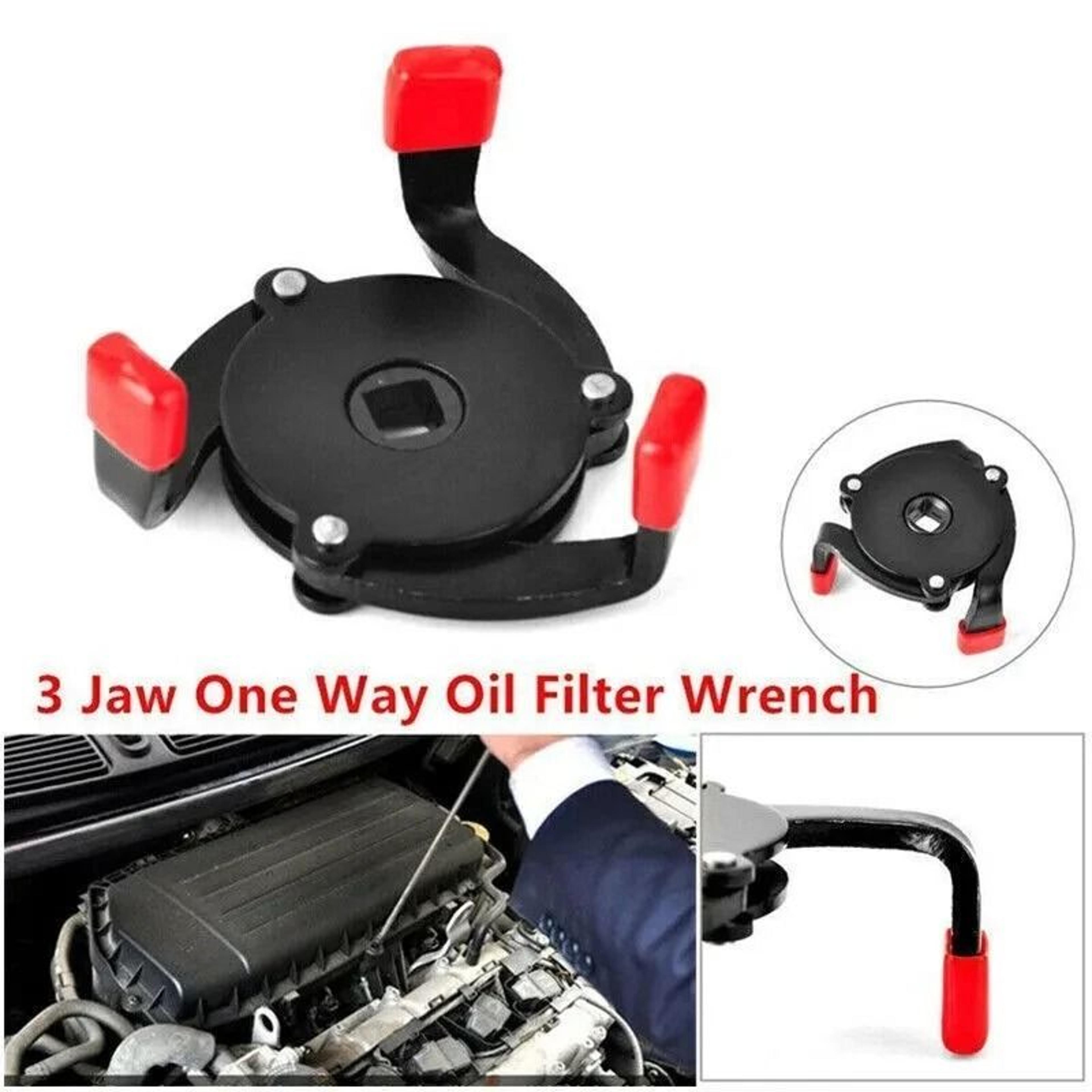universal 3 jaw oil filter wrench adjustable oil filter removal tool