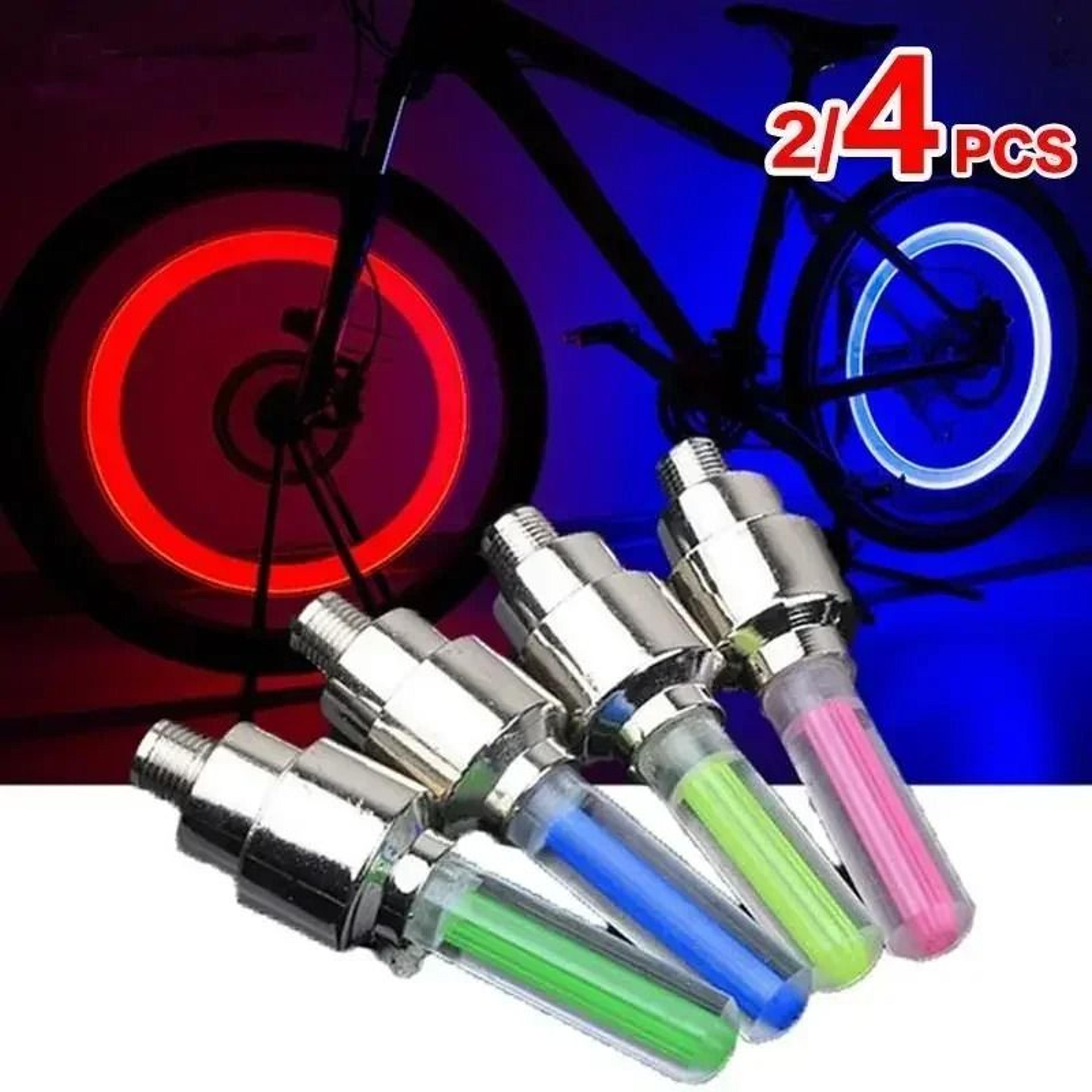 motion activated led valve cap lights for bicycle motorcycle & car tires waterproof