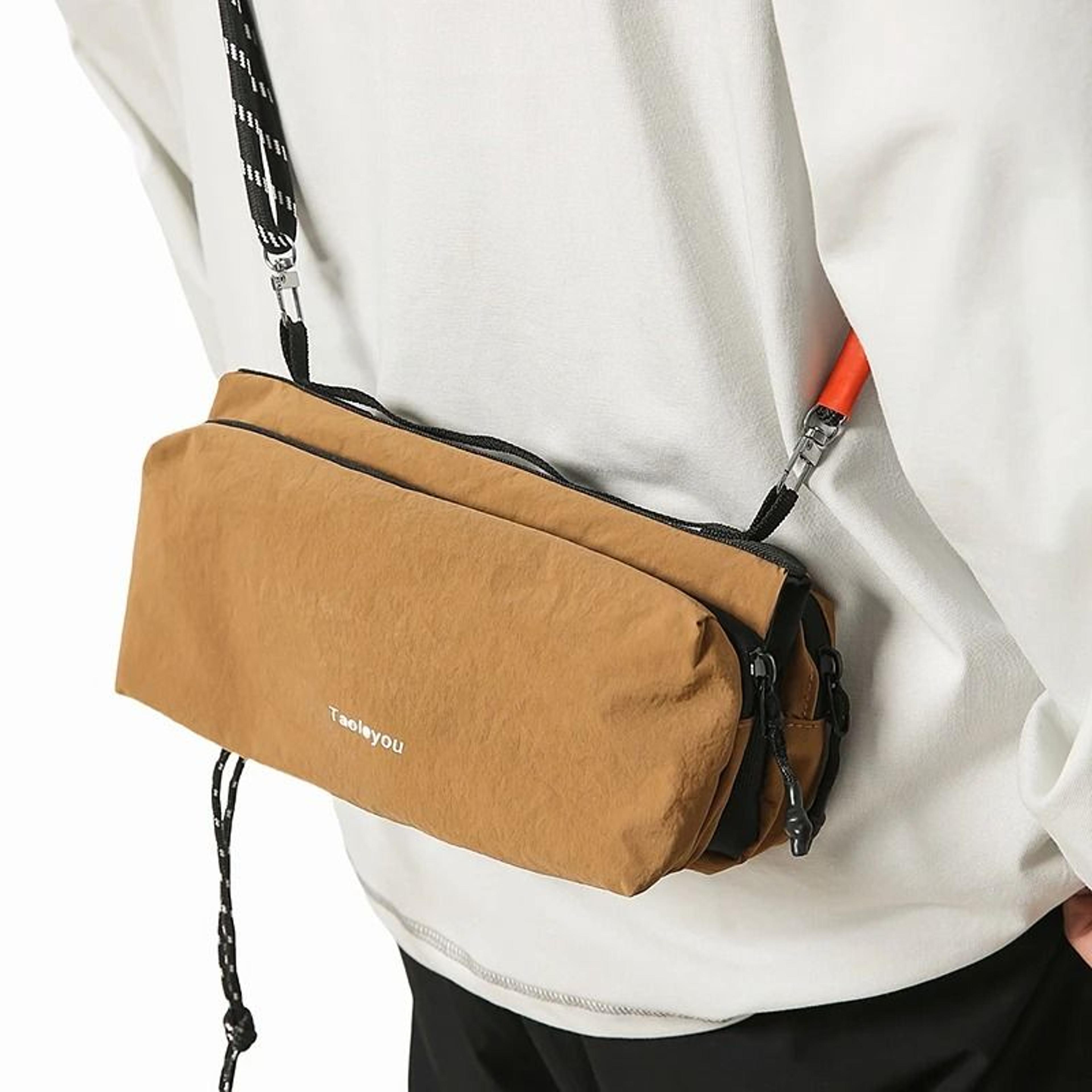 lightweight outdoor sling backpack multi pocket crossbody chest bag