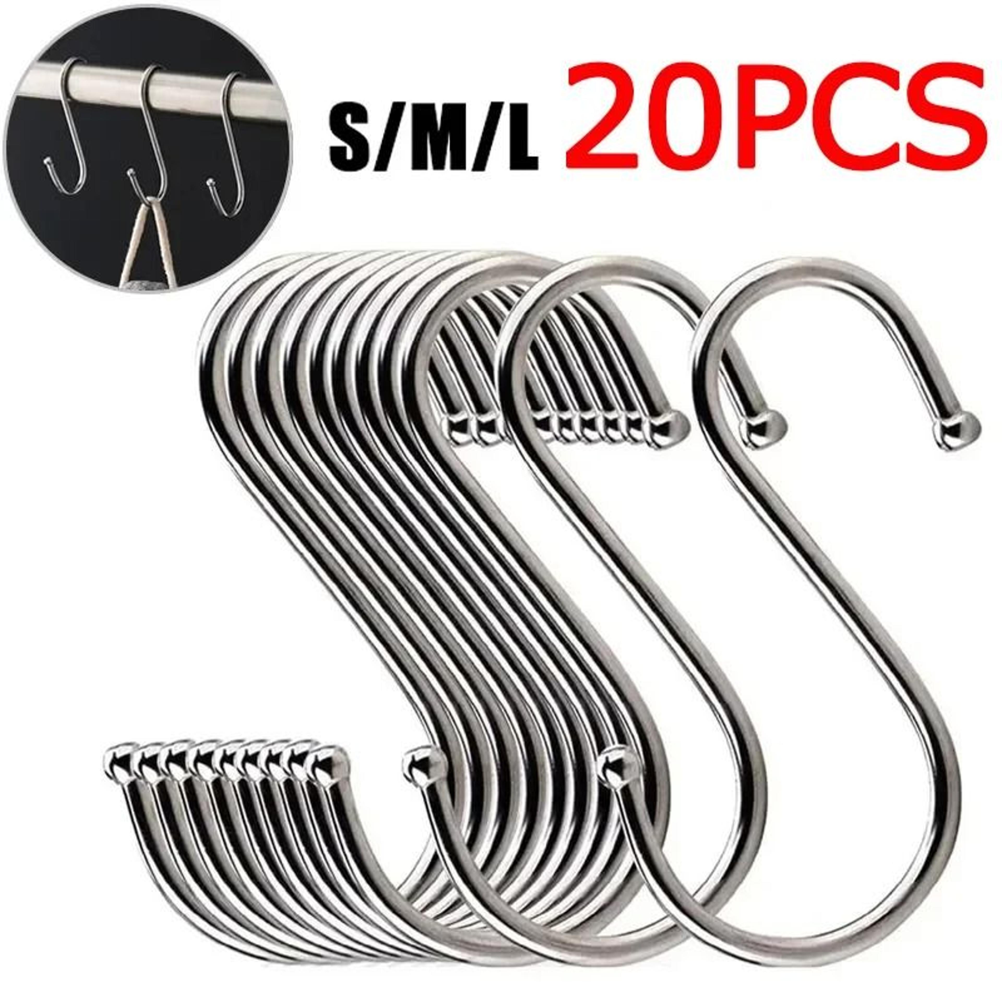stainless steel s shaped hanging hooks for kitchen closet bathroom and garden