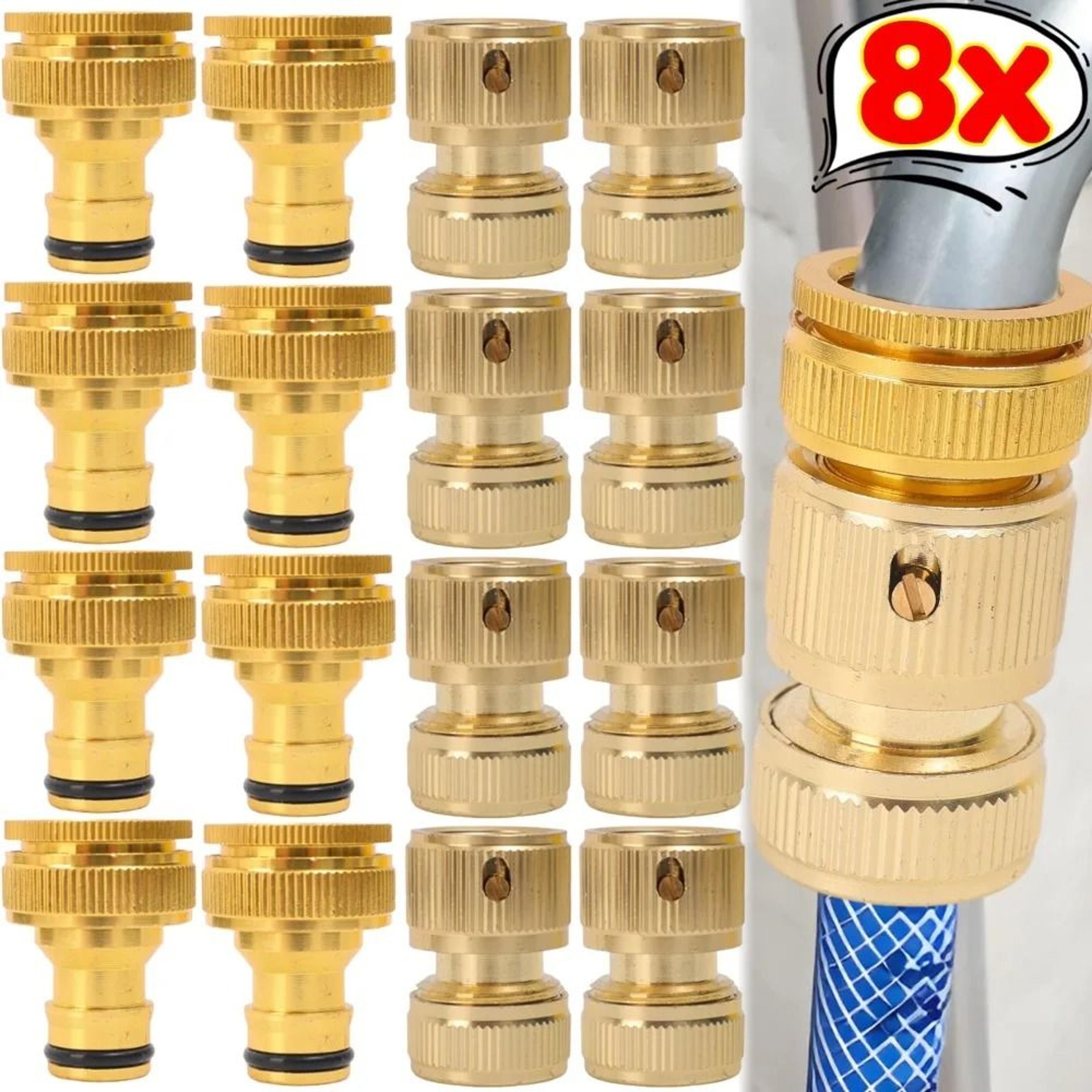 brass garden hose quick connector tap adapter for drip irrigation and hose repair