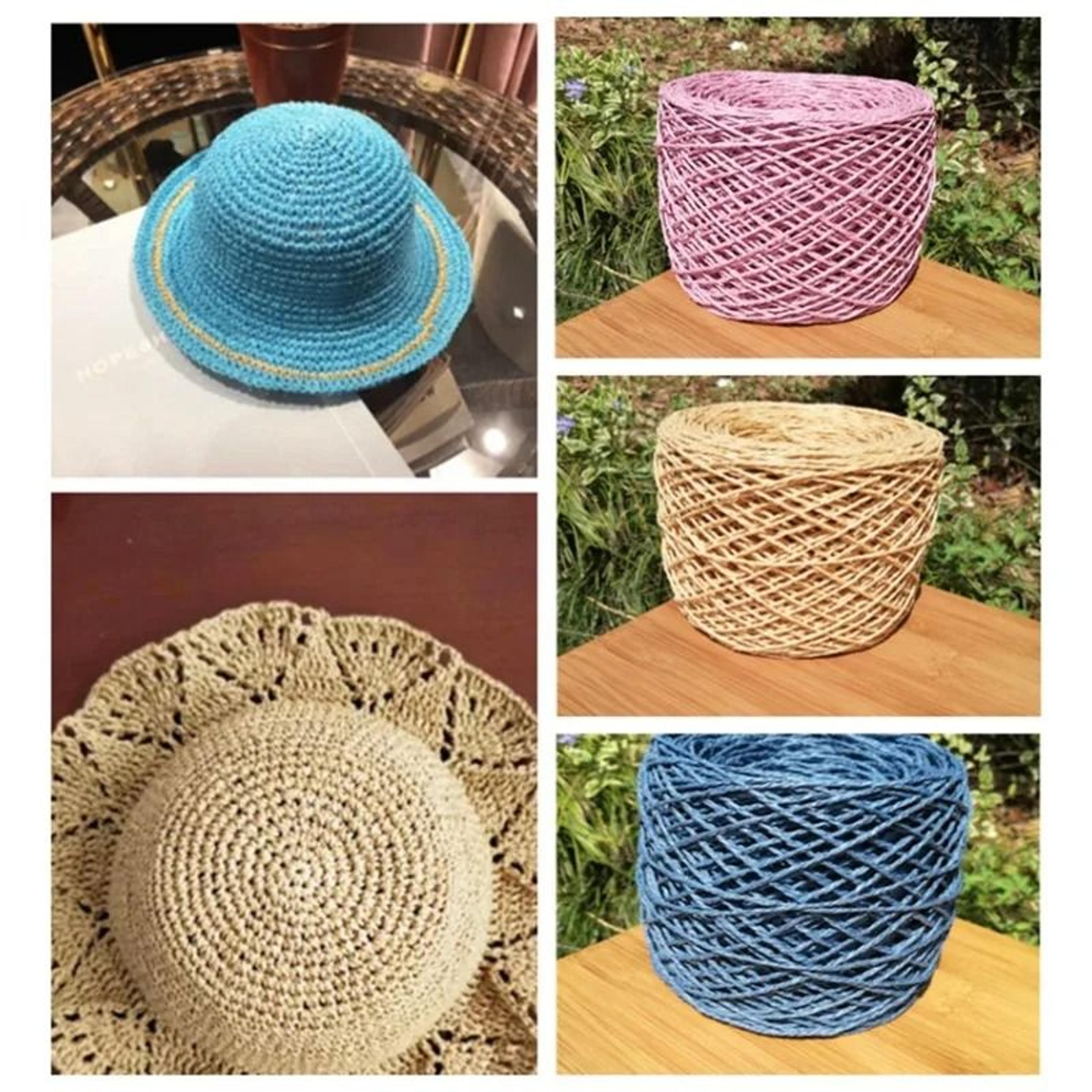 chunky paper raffia yarn for crochet knitting bags hats and diy crafts
