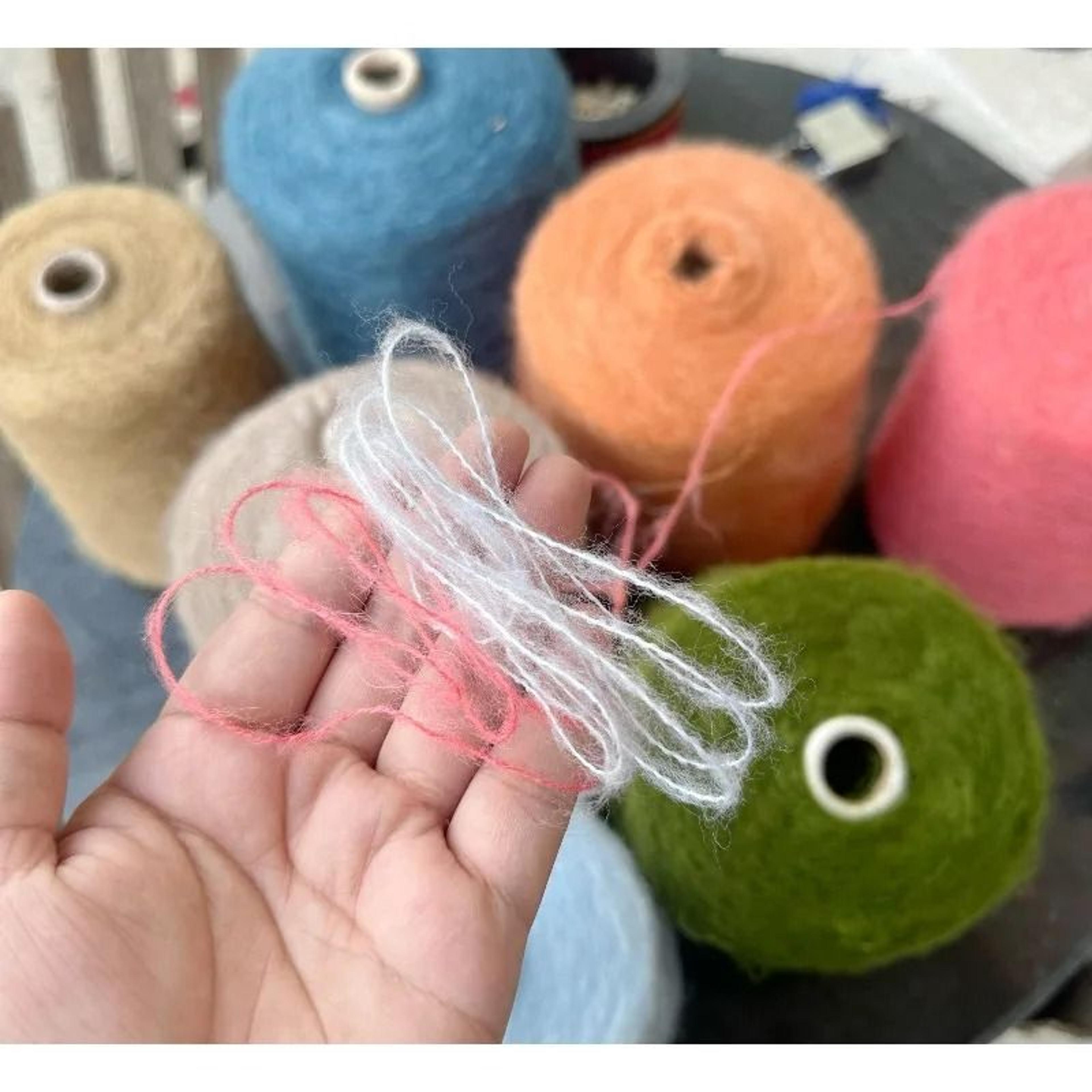 medium chunky mohair yarn for knitting crochet sweaters hats scarves and diy crafts