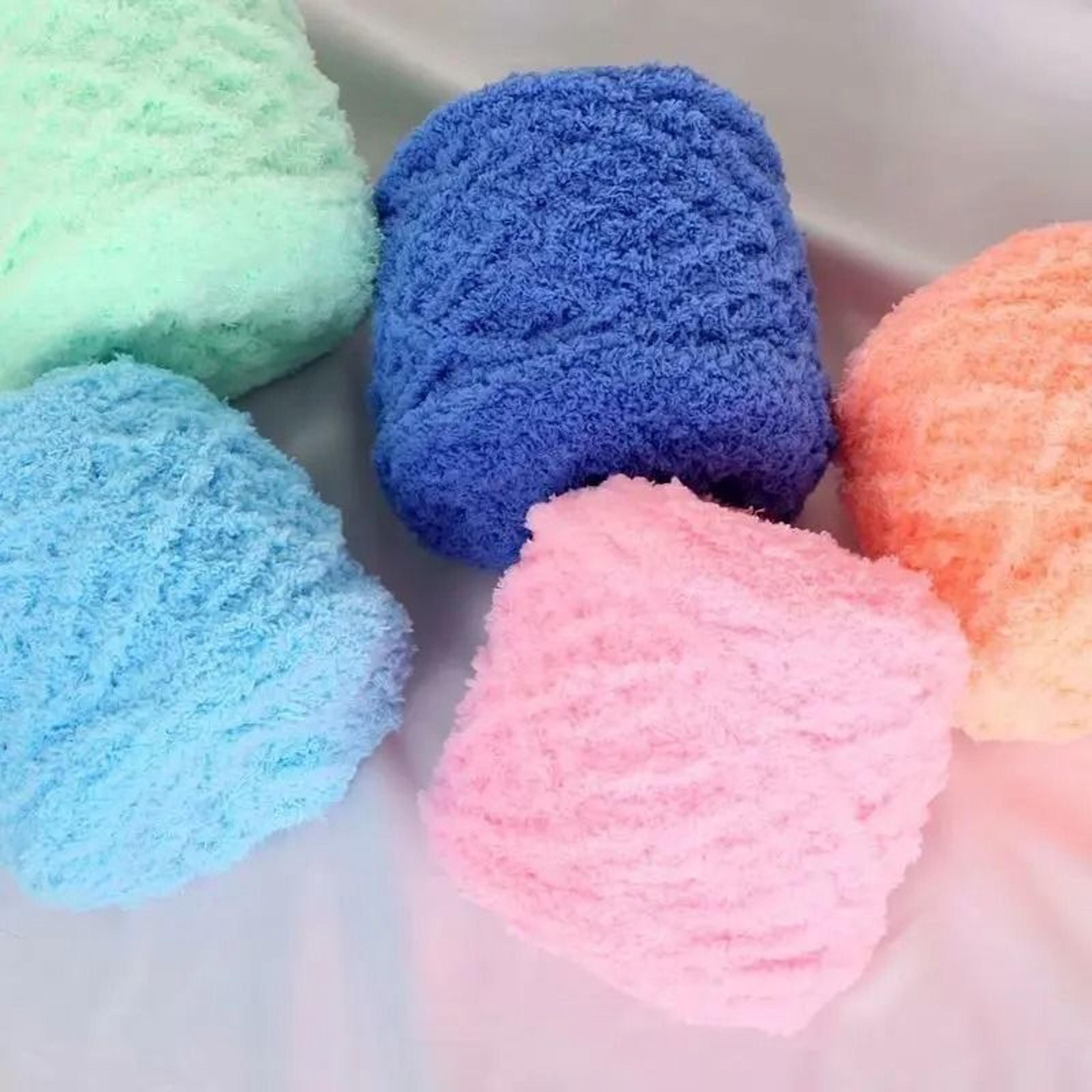 soft baby velvet chunky yarn for knitting crochet sweaters scarves and diy crafts