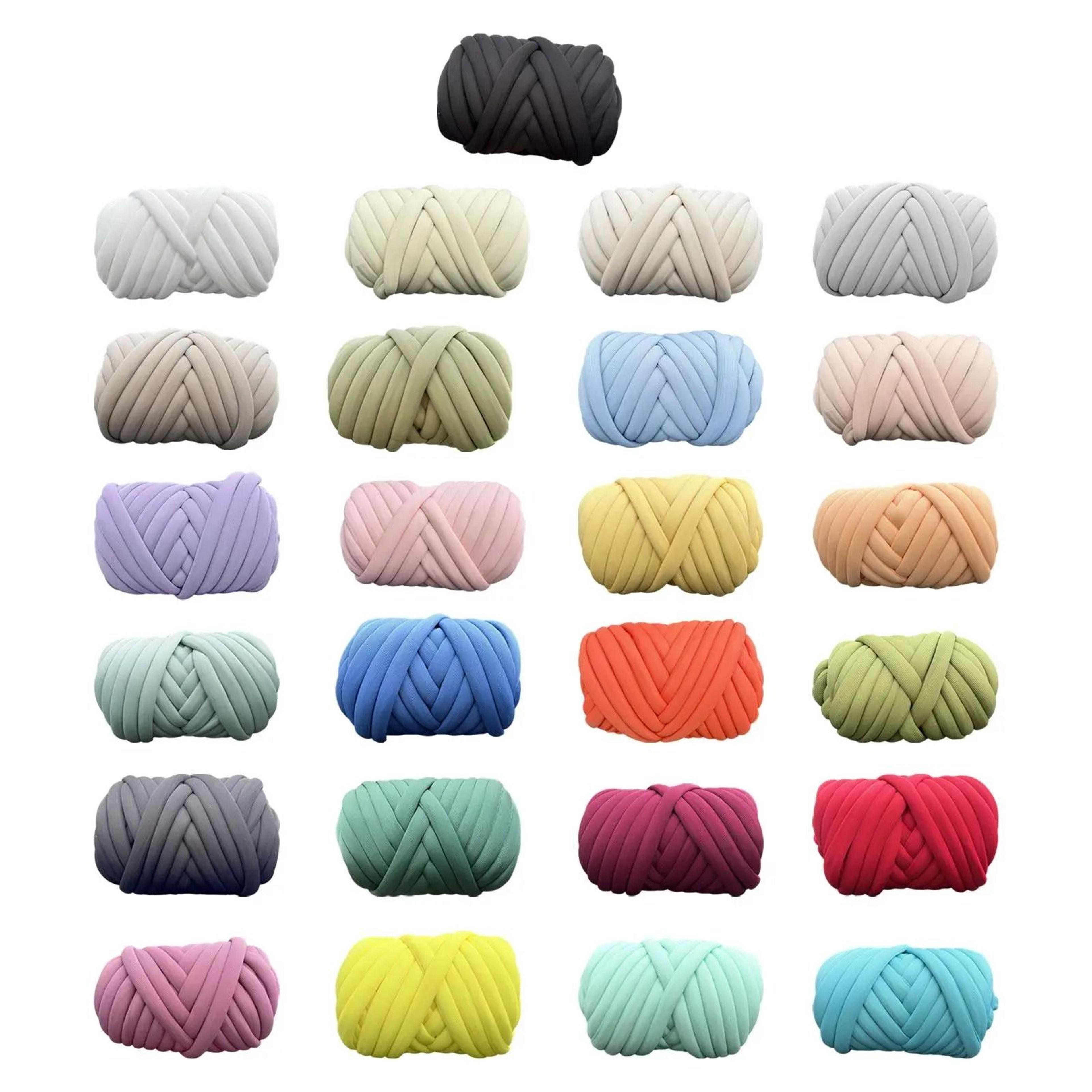 extra thick chunky tube yarn 500g washable jumbo tubular yarn for arm knitting crochet blankets rugs & pillows