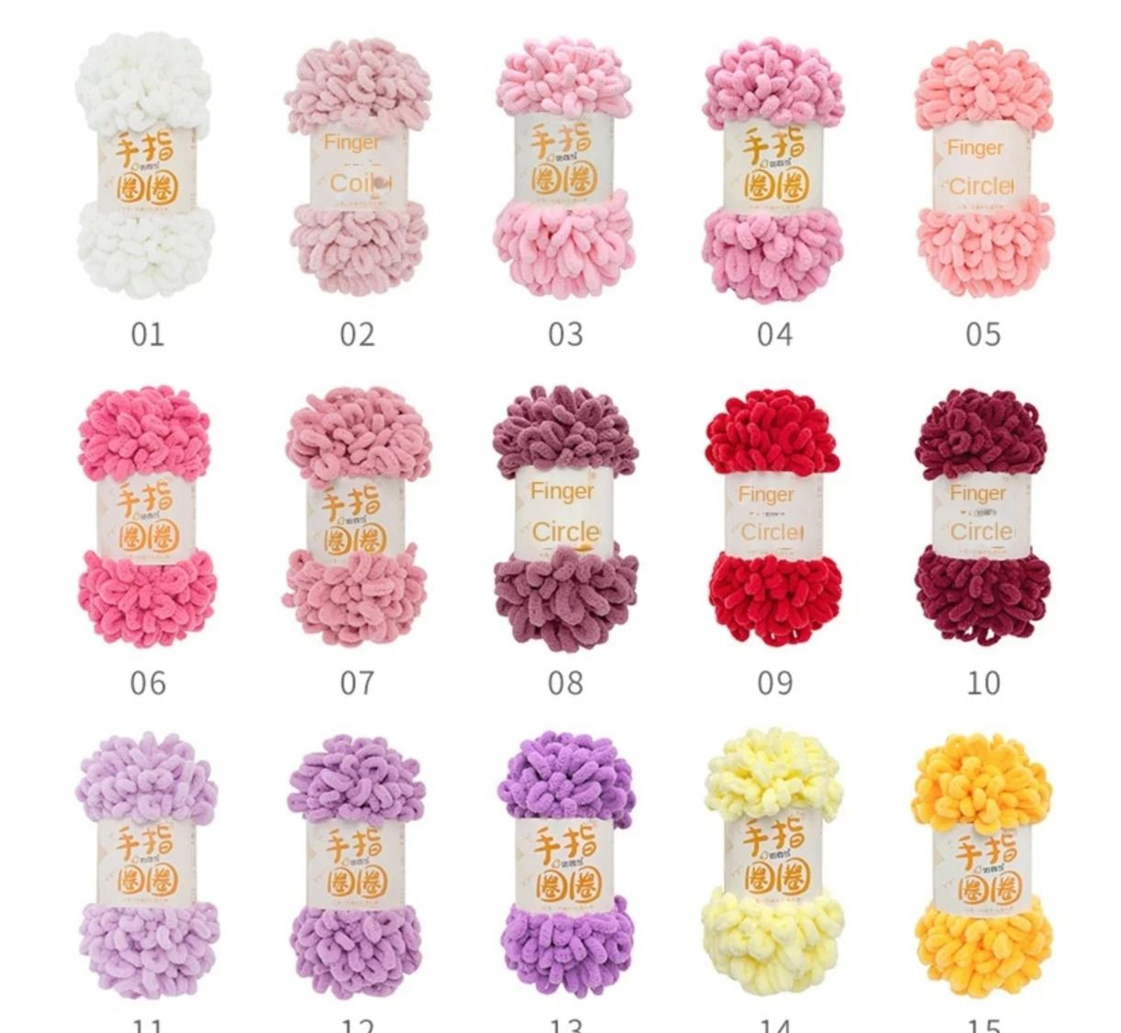 super soft finger loop chenille yarn 100g no needle chunky puffy yarn for hand knitting blankets pillows & crochet