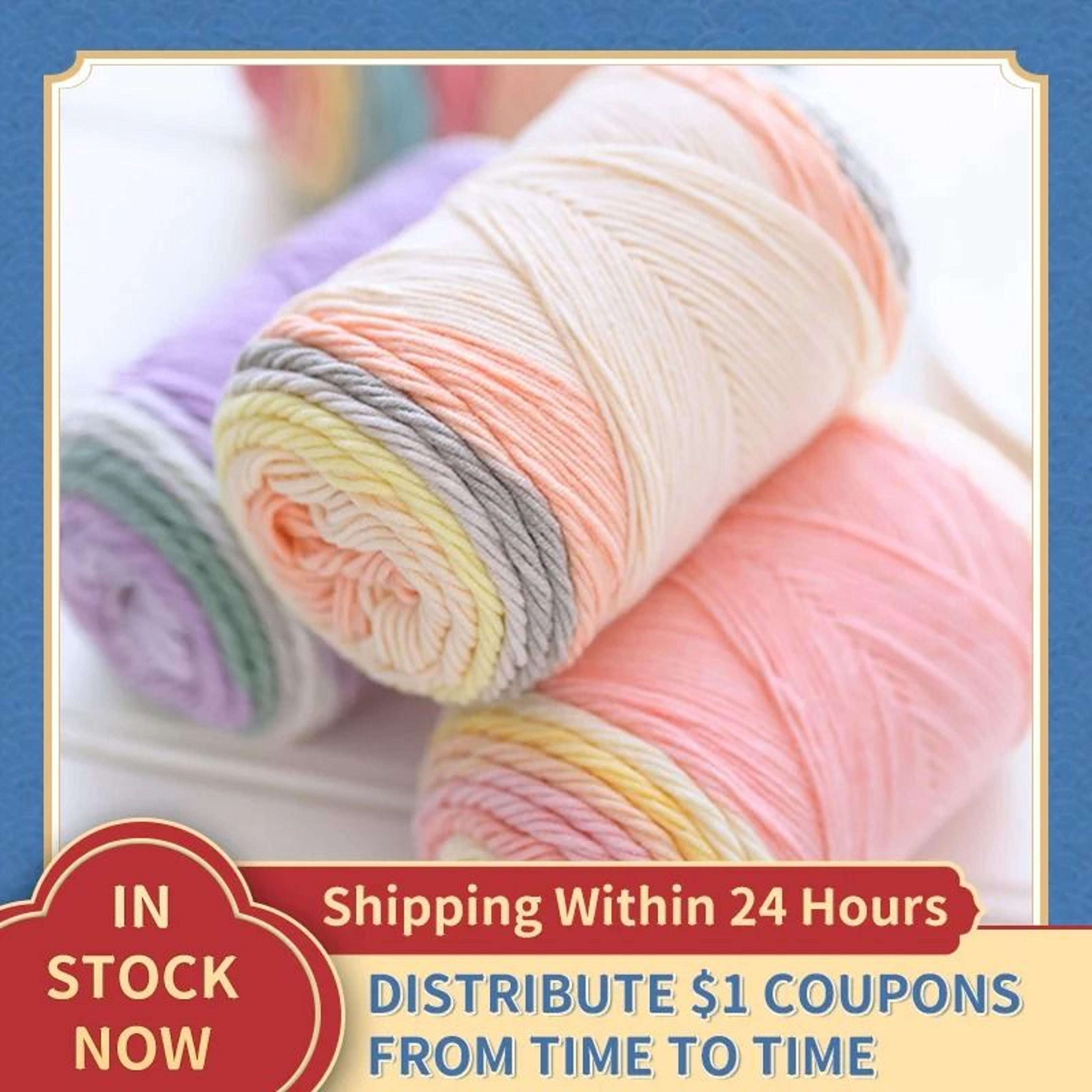 rainbow segment dyed 5 strand yarn 100g soft knitting & crochet yarn for baby hats scarves blankets and diy crafts