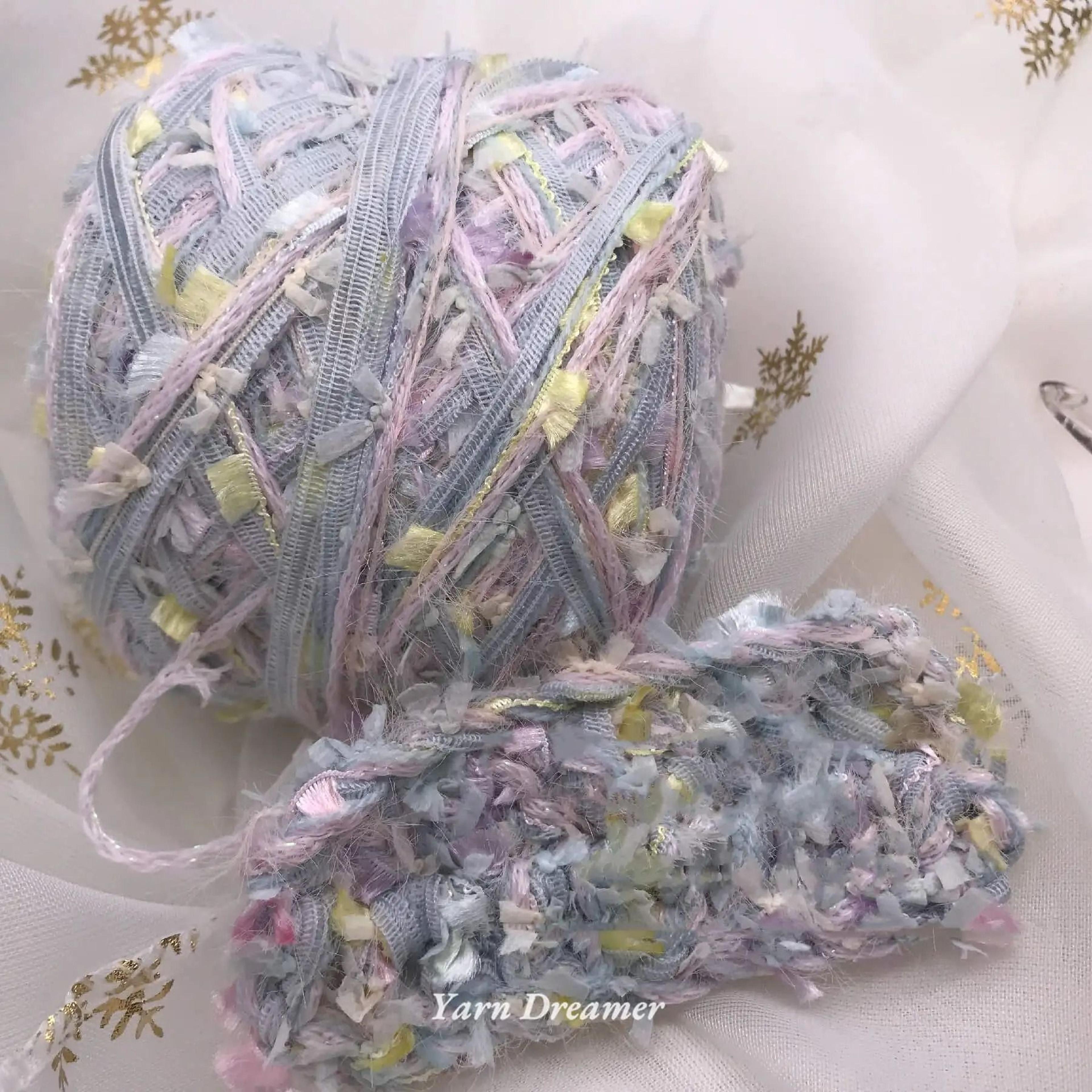0.22 lb fancy glitter yarn sparkle chunky crochet knitting yarn for hyuna bags diy crafts and accessories