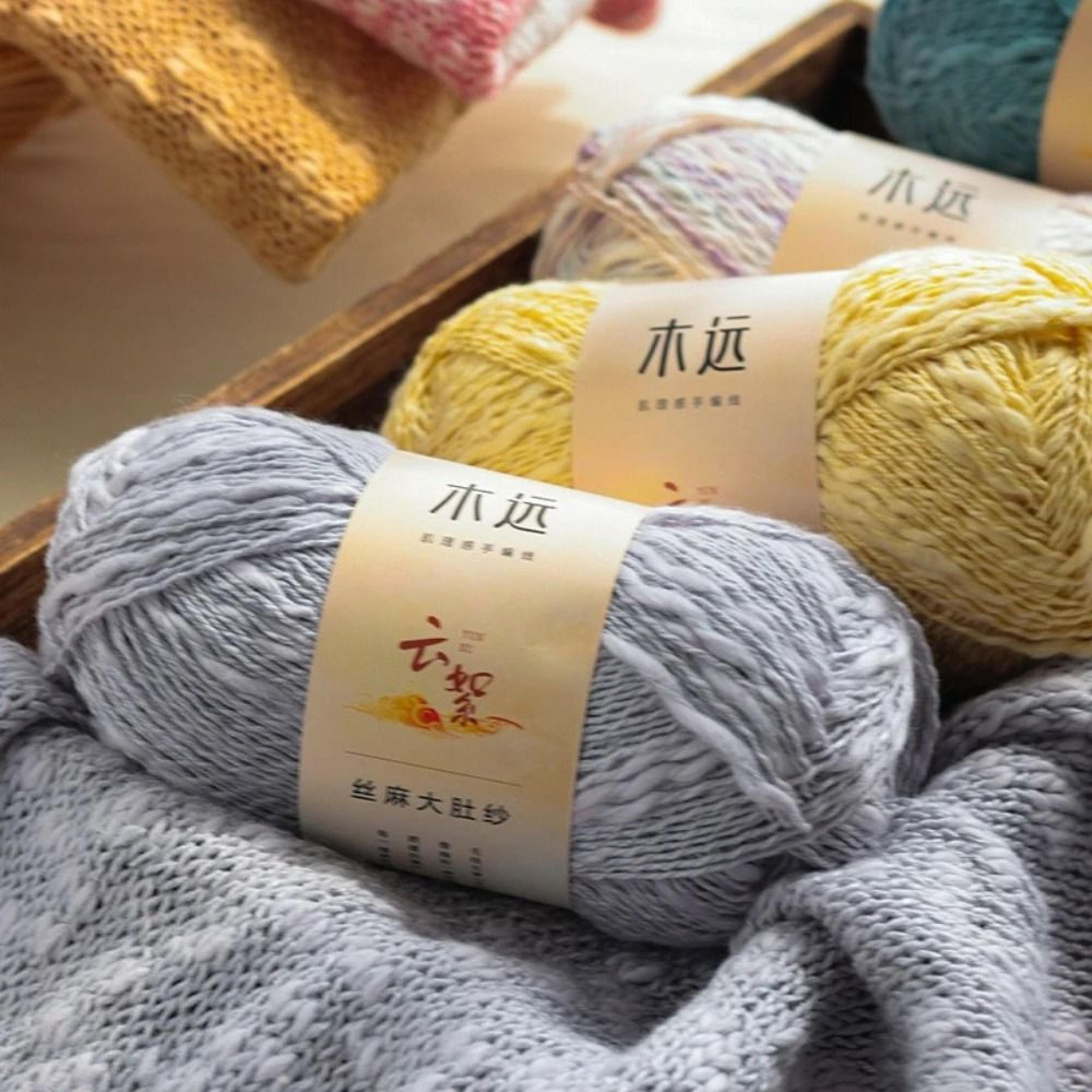 0.11 lb tencel linen yarn soft breathable summer crochet knitting yarn for tops shawls and diy crafts