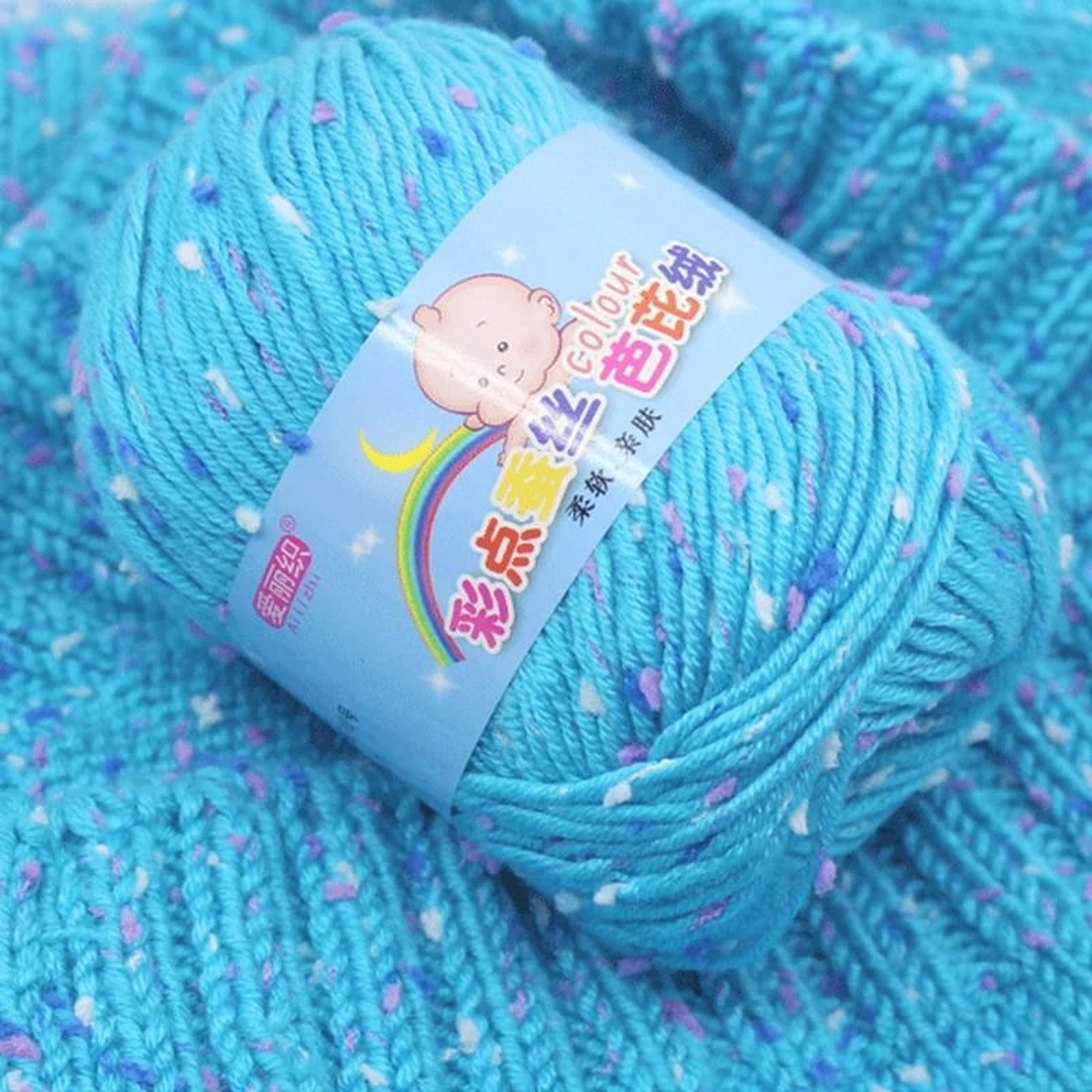 soft milk cotton knitting yarn for crochet, knitting & diy craft projects