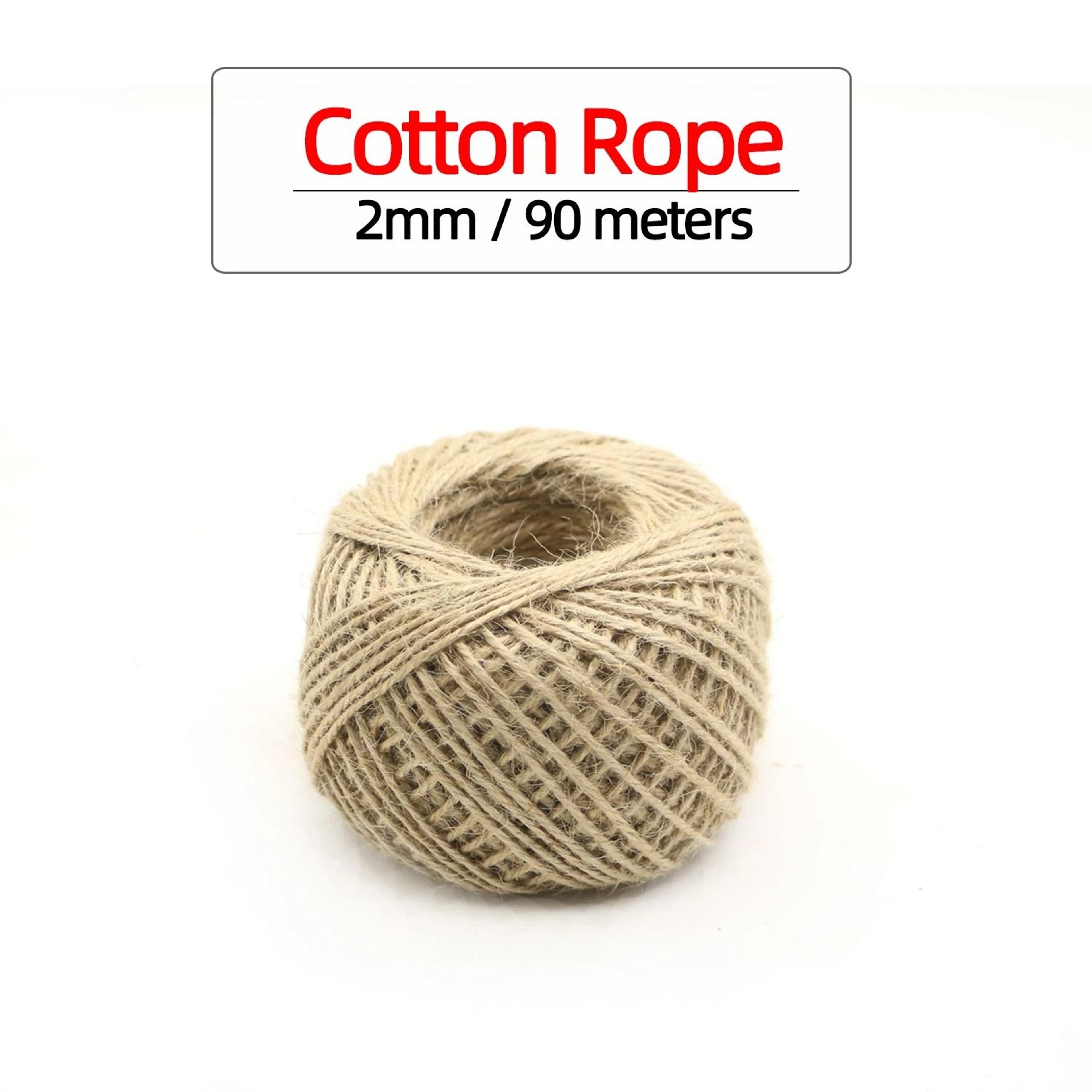 90m natural jute twine rope for gift wrapping, crafts, gardening & wedding decor