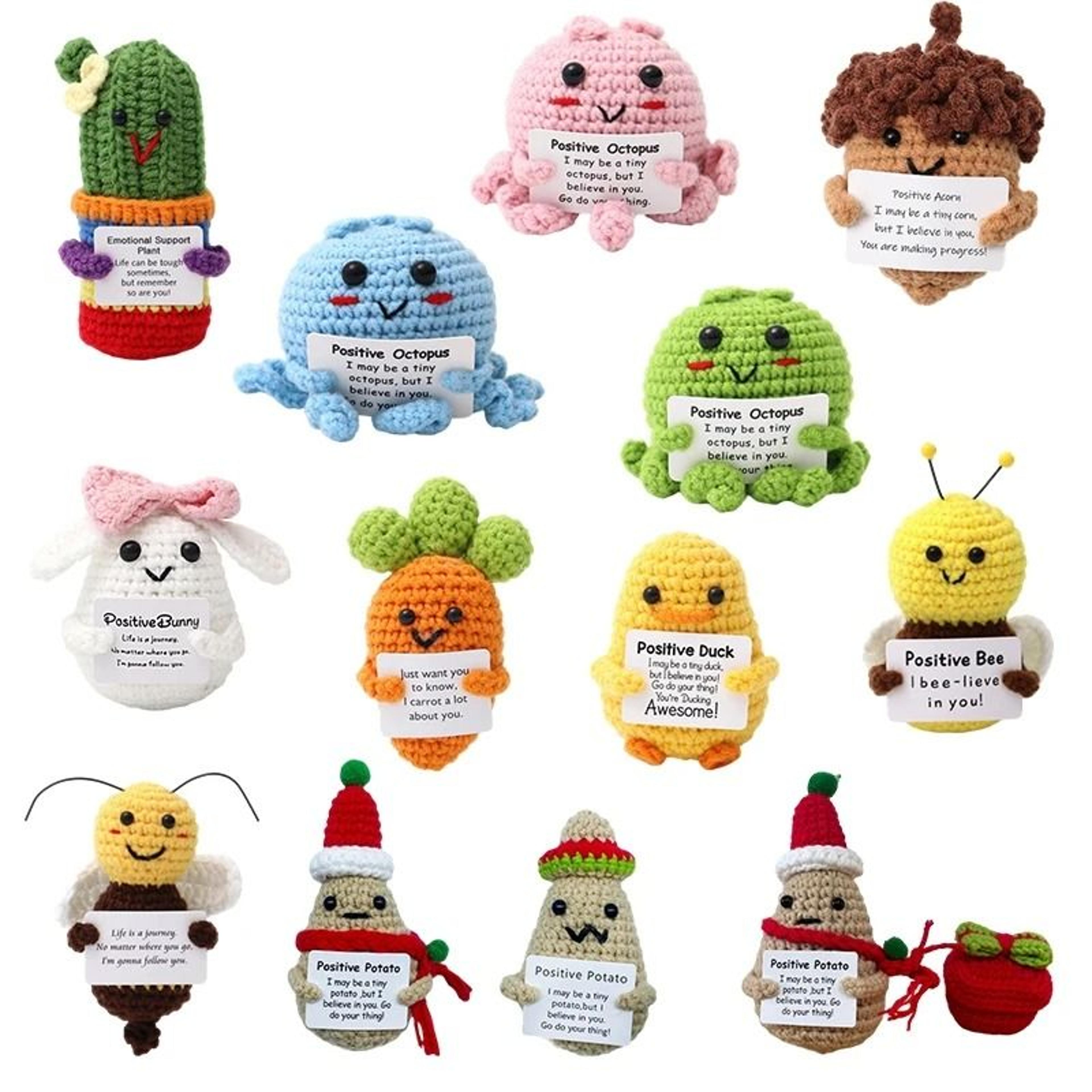 handmade crochet animal plush ornament cute amigurumi desk decor & gift