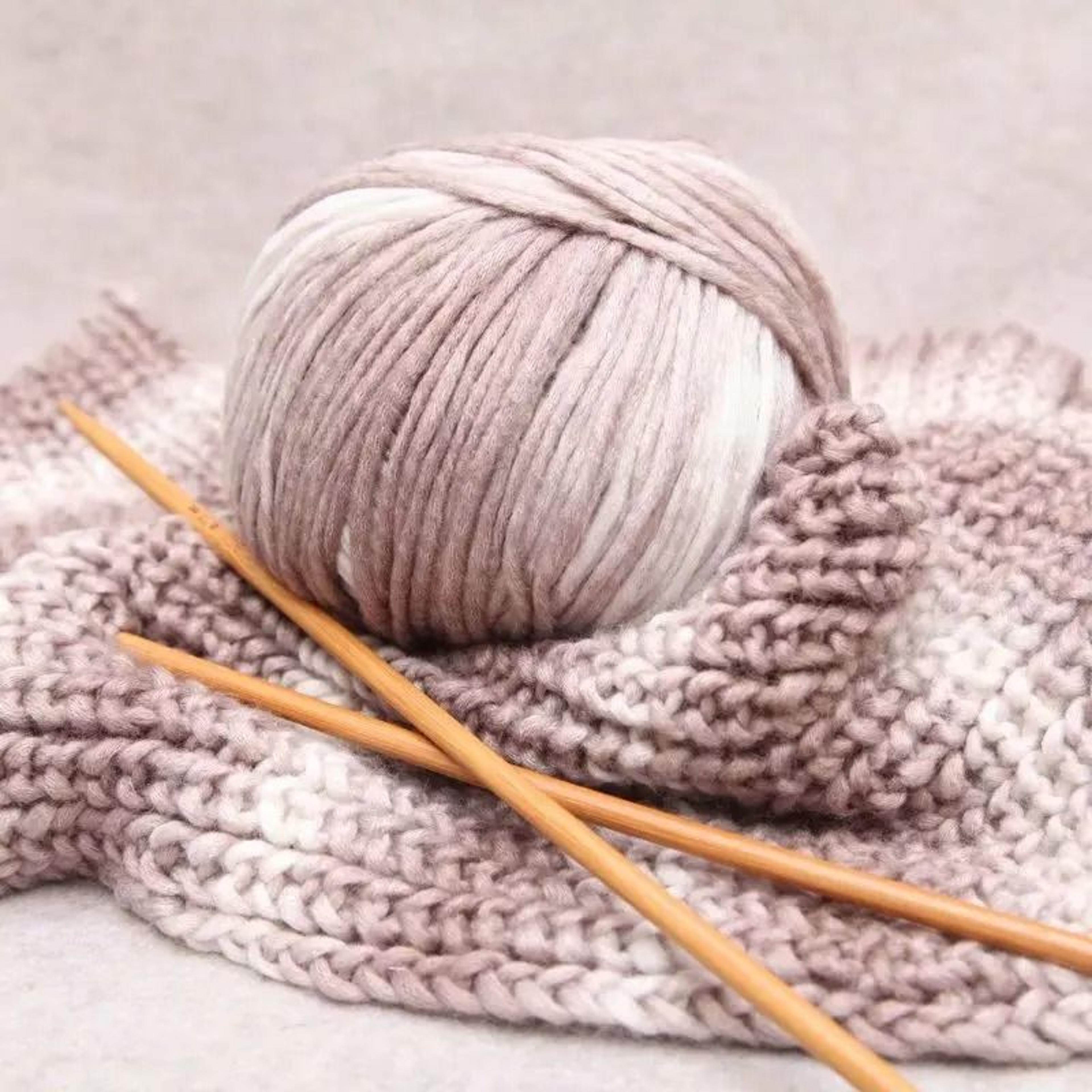 4.9 oz pure wool chunky baby yarn for crochet, knitting, hats & scarves