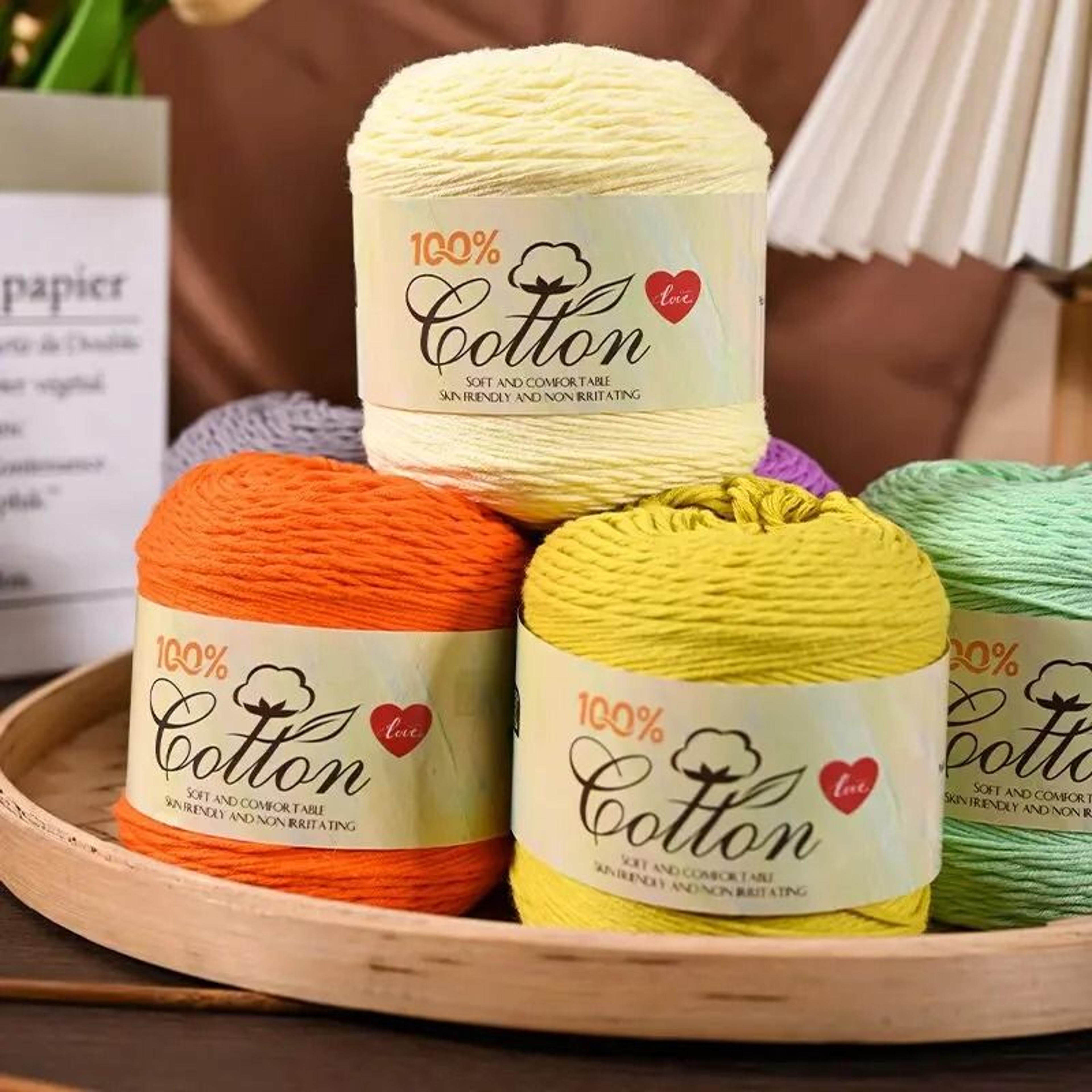 pure cotton cake yarn for crochet, knitting & handmade spring summer crafts