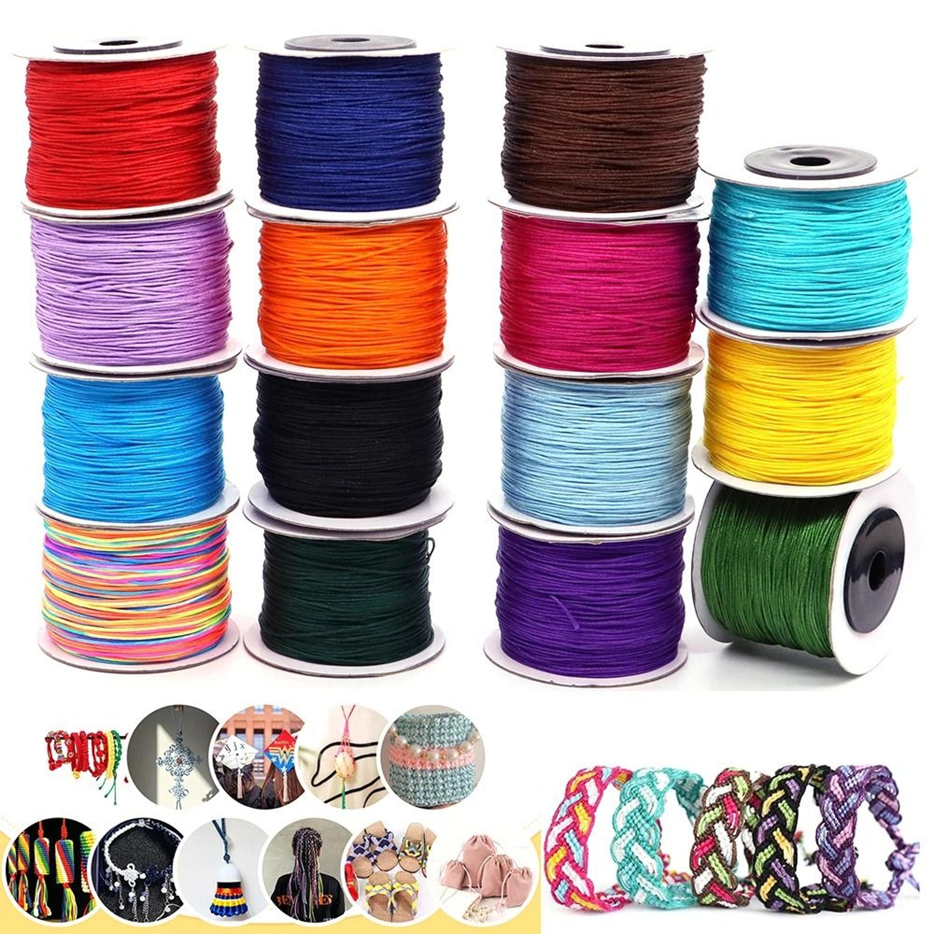 100 yd 0.8 mm nylon beading cord jewelry making thread for bracelets necklaces and diy crafts