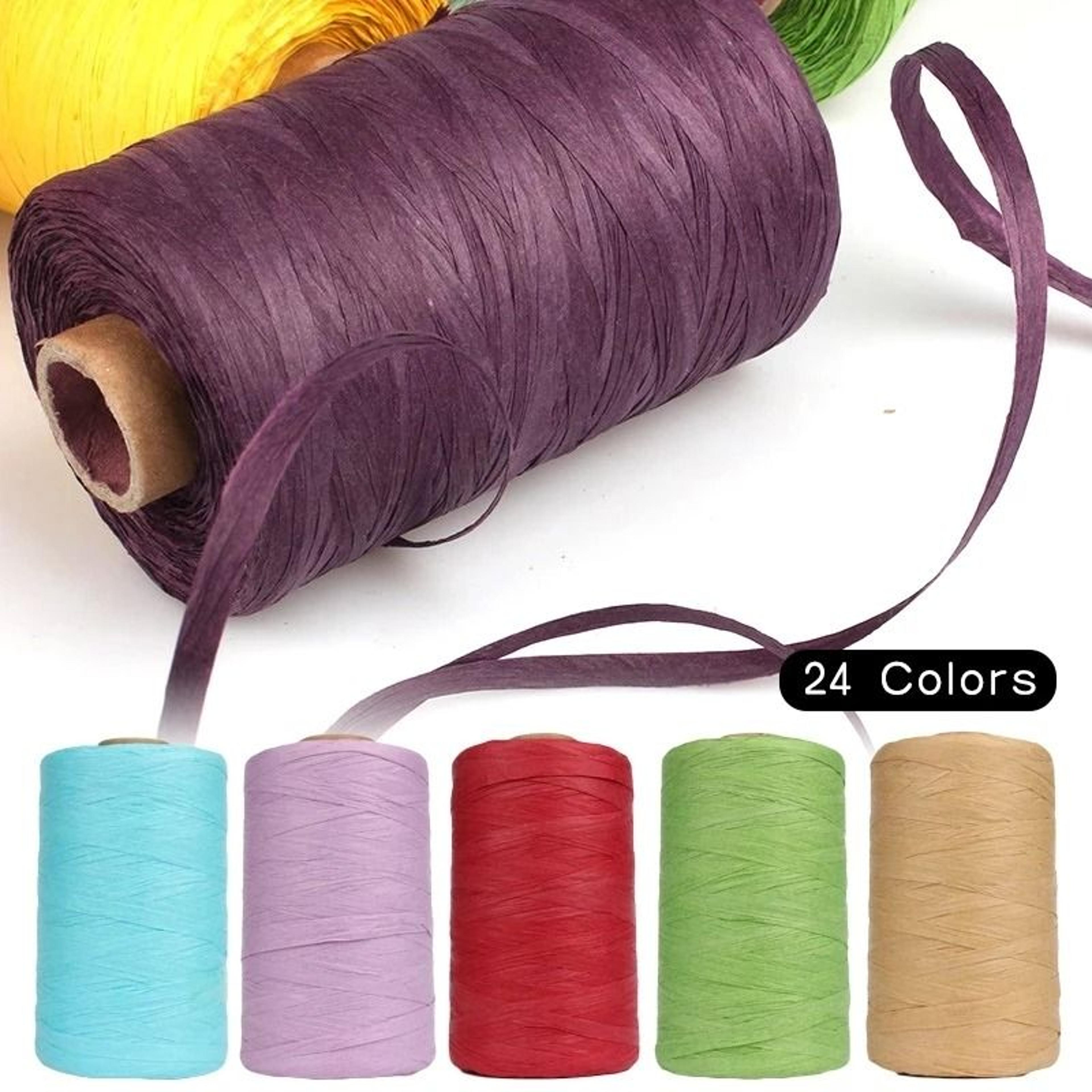 984 ft raffia yarn for crochet summer hats bags and basket weaving