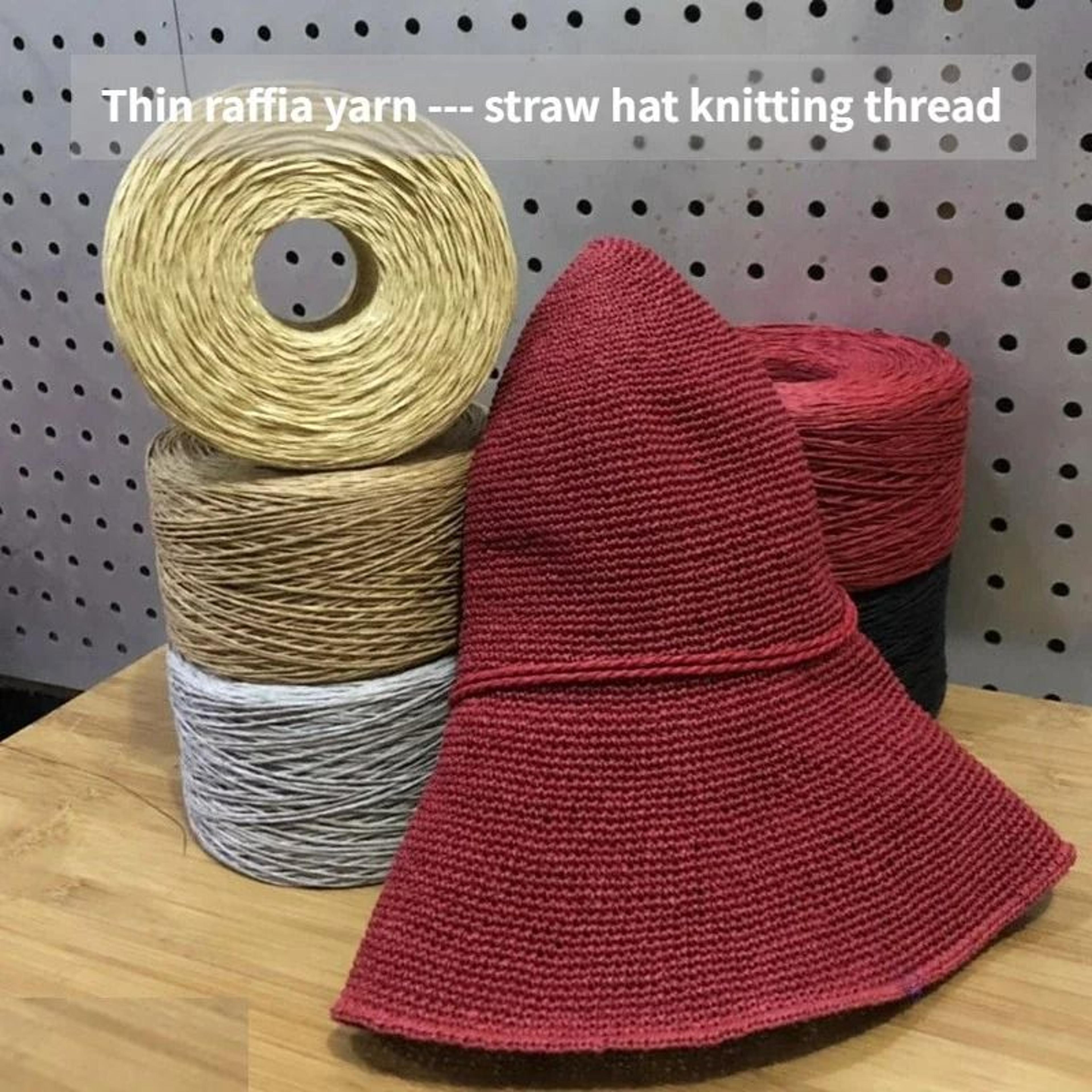 flat raffia paper yarn for crochet summer hats bags and basket weaving