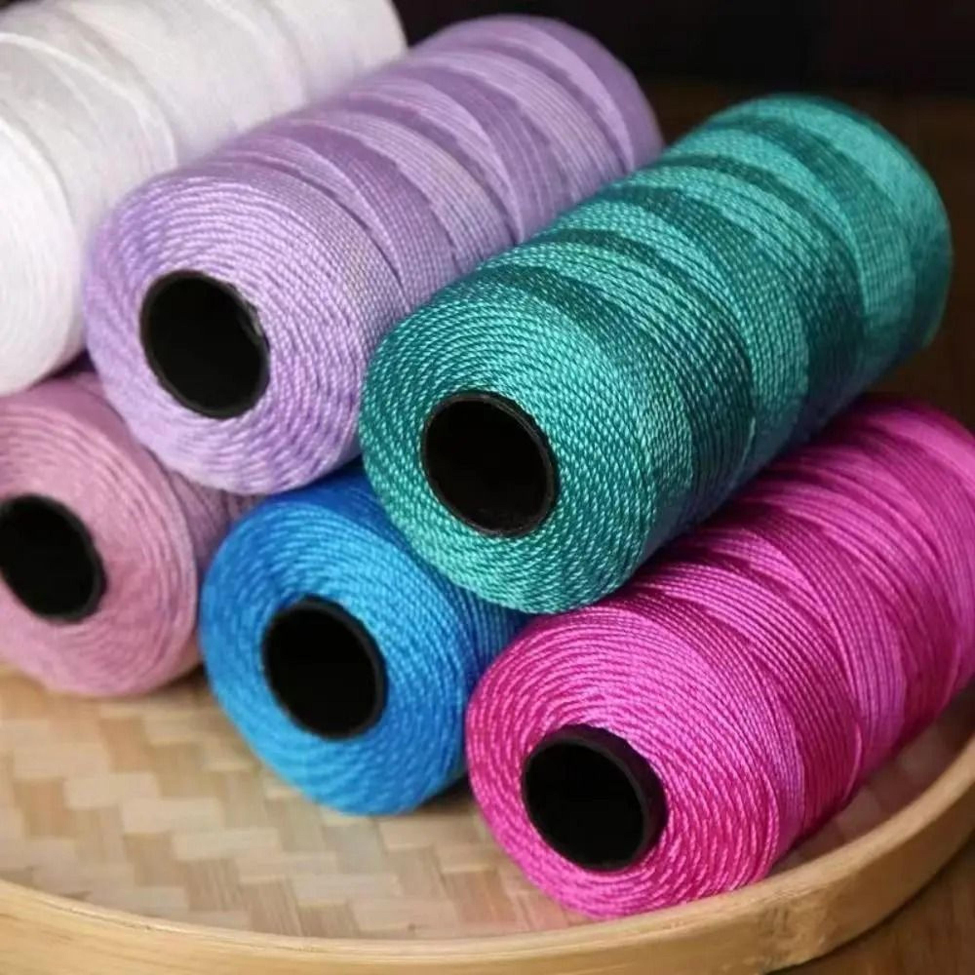 656 ft ice cotton silk polypropylene crochet thread cord for diy crafts