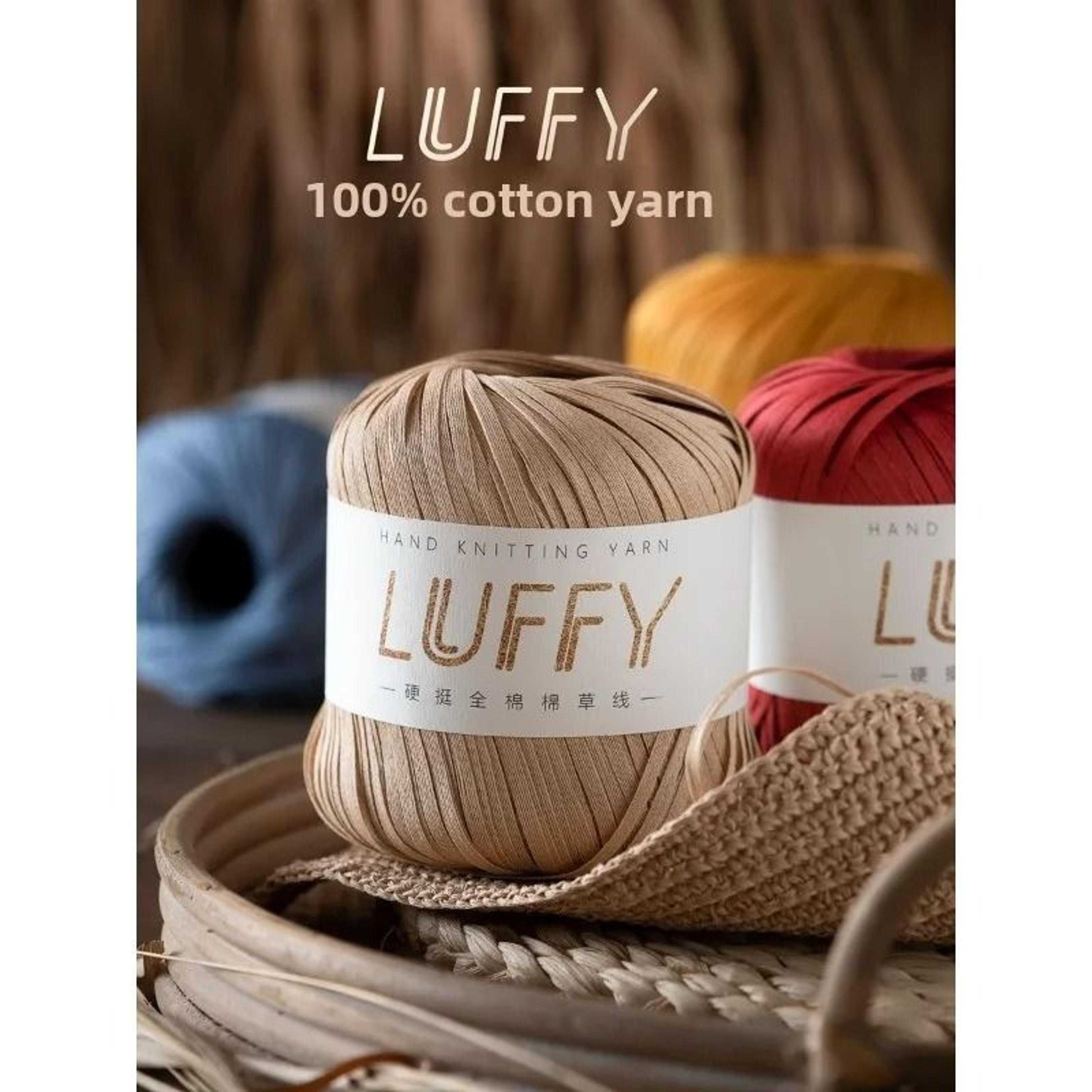 soft cotton grass raffia yarn 50g for crochet summer hats, bags, sandals & diy crafts