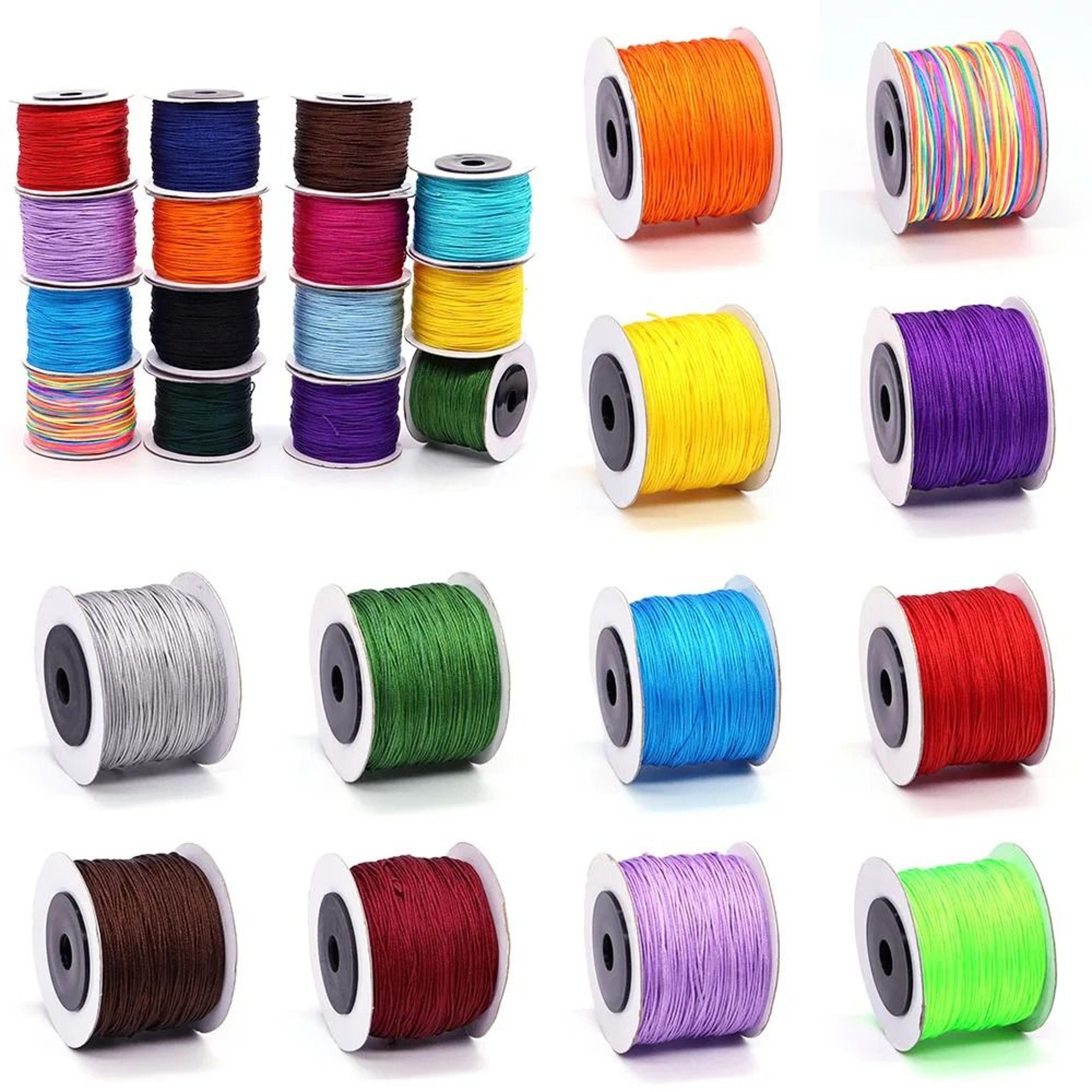 0.8mm nylon beading cord 100 yards for jewelry making, bracelets and diy crafts