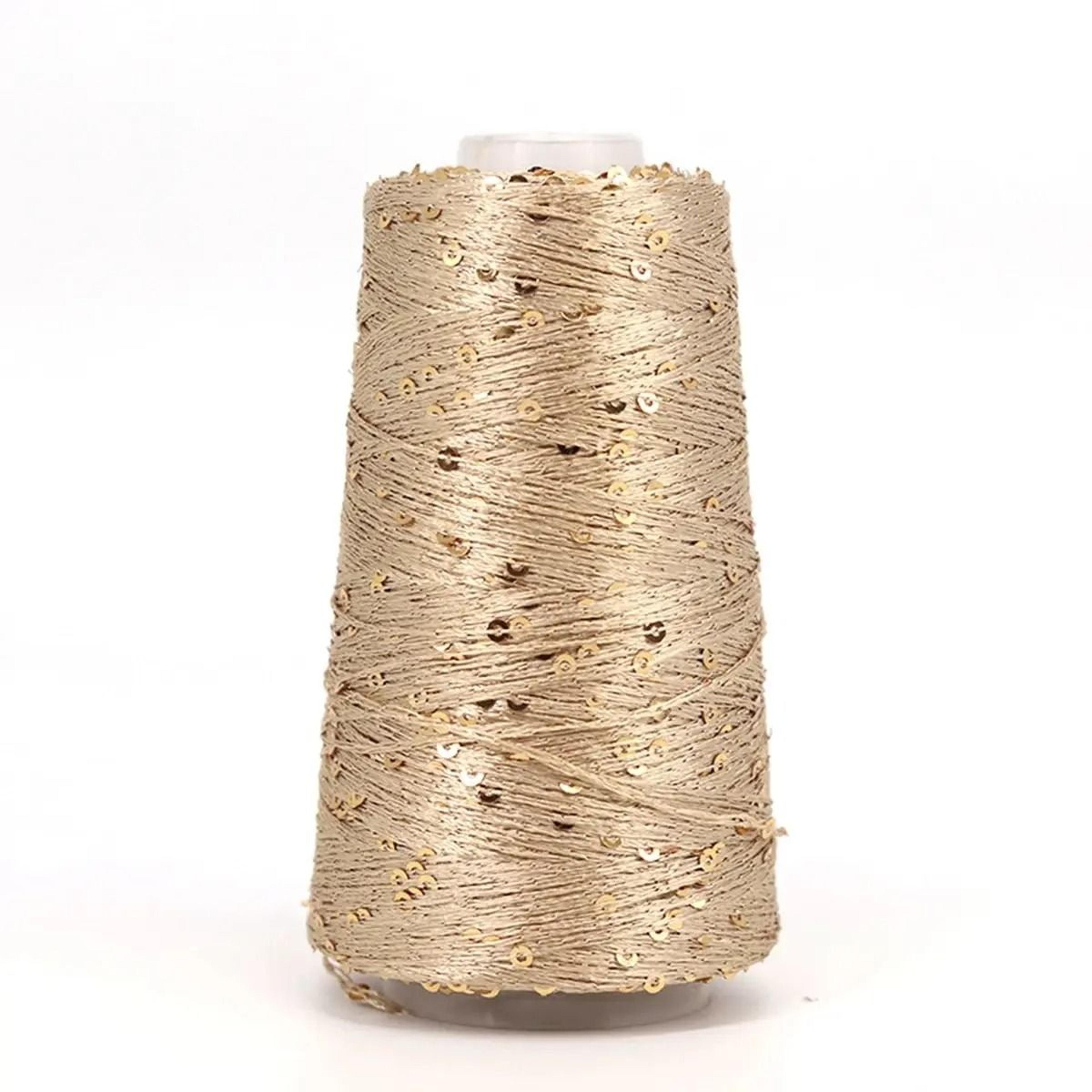 summer ice silk mercerized sequin yarn 1.76 oz for crochet, knitting and diy crafts