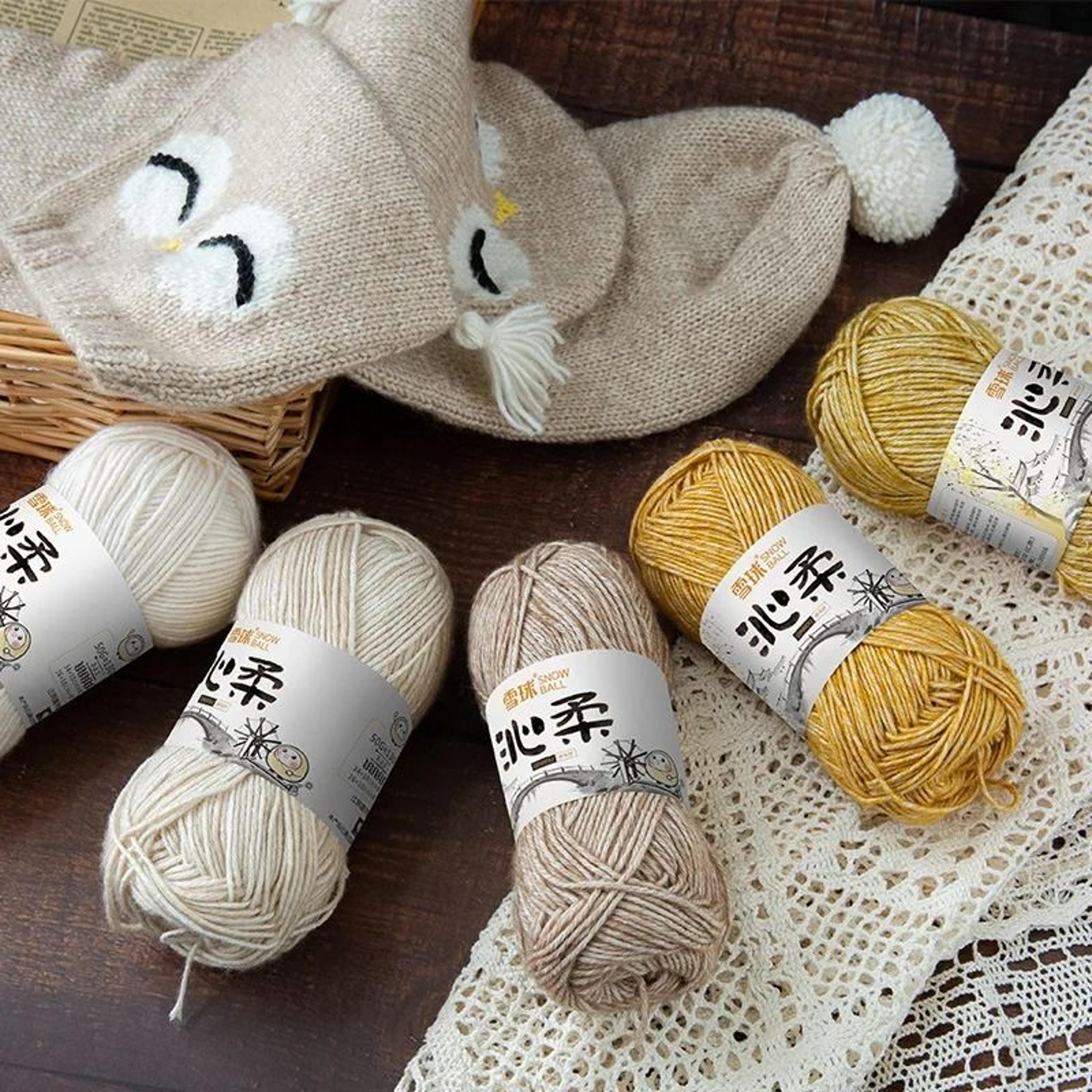 christmas speckled baby cotton yarn for crochet, knitting and holiday crafts