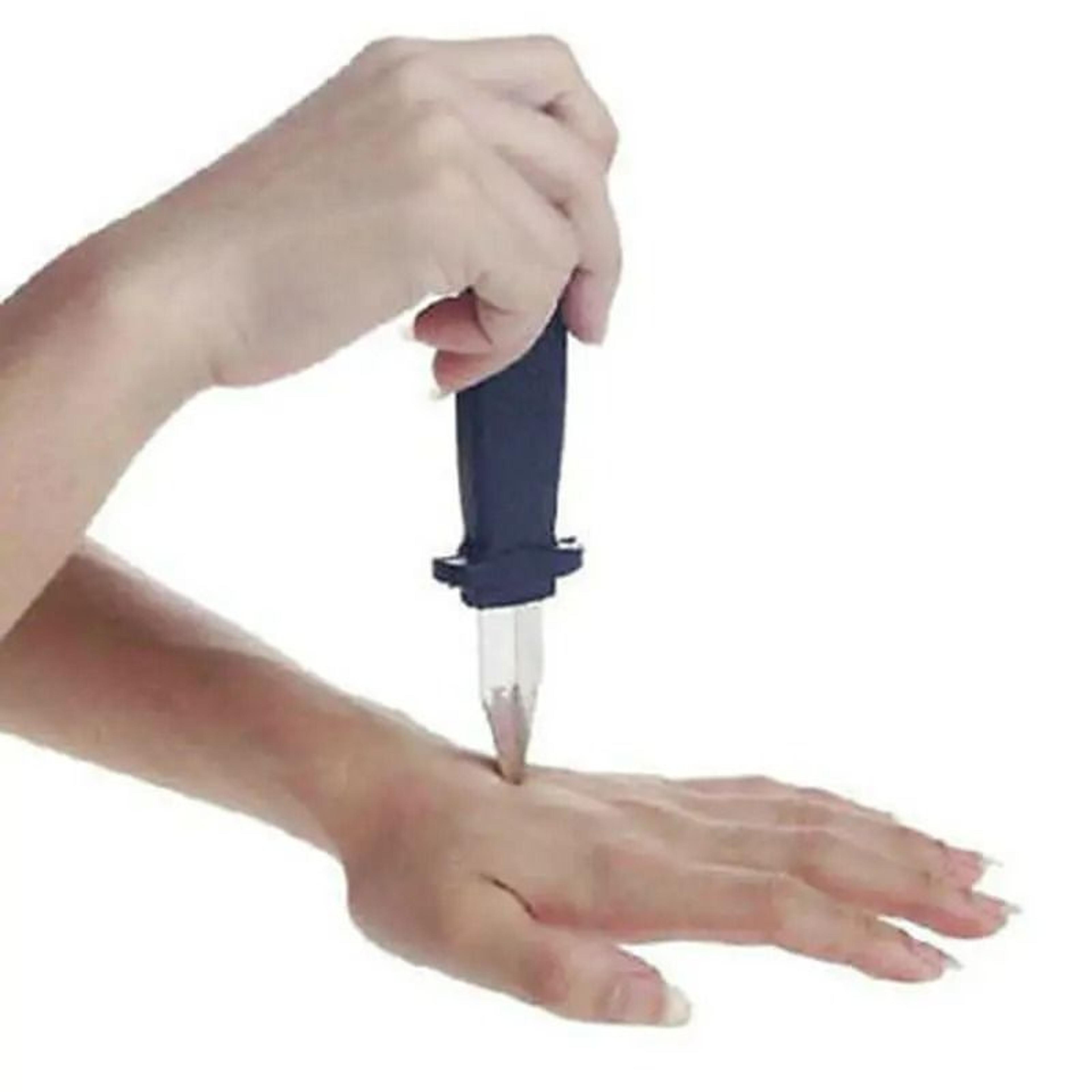 retractable fake knife magic prop for stage shows, halloween costumes and pranks