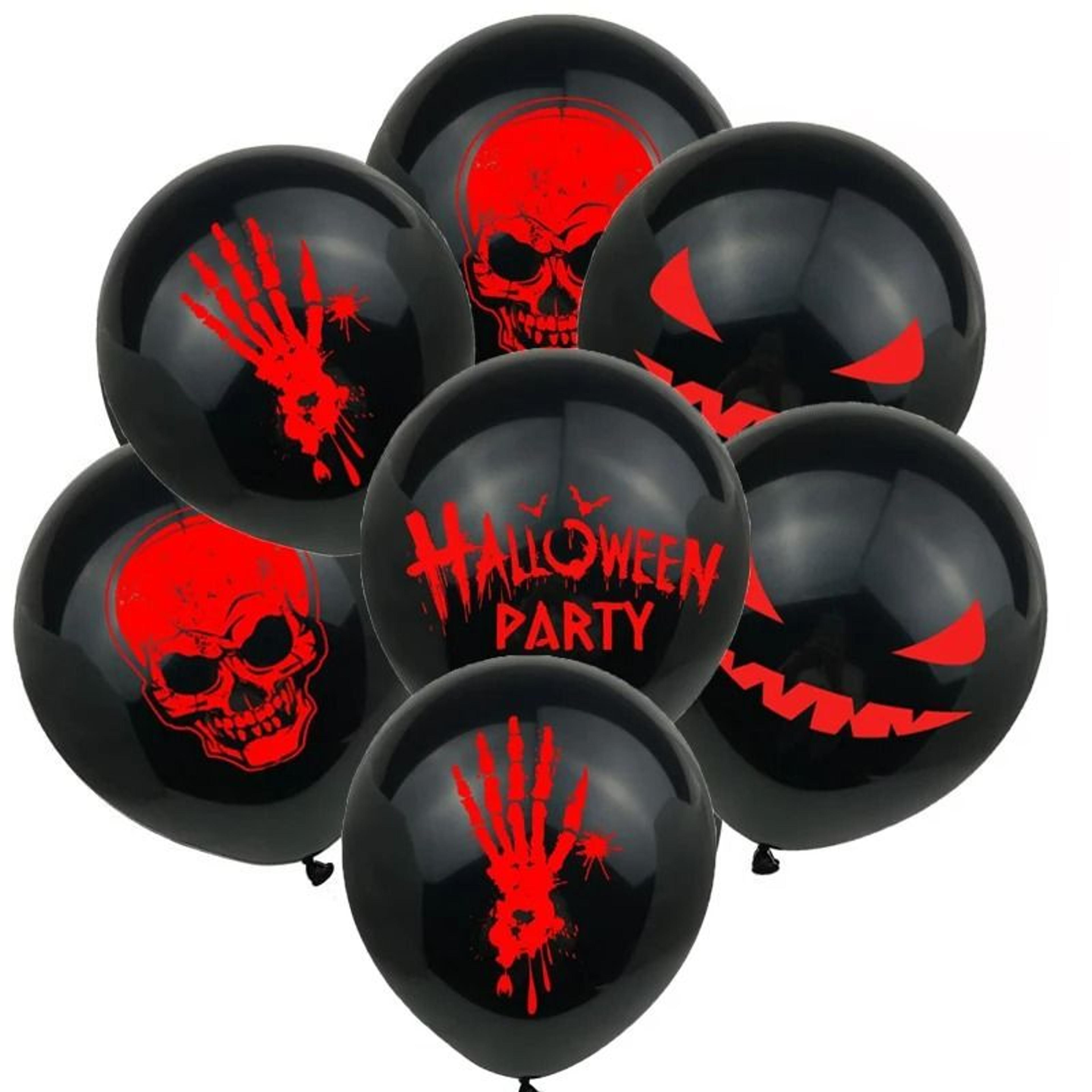 12 piece halloween foil balloon set ghost pumpkin bat party decorations