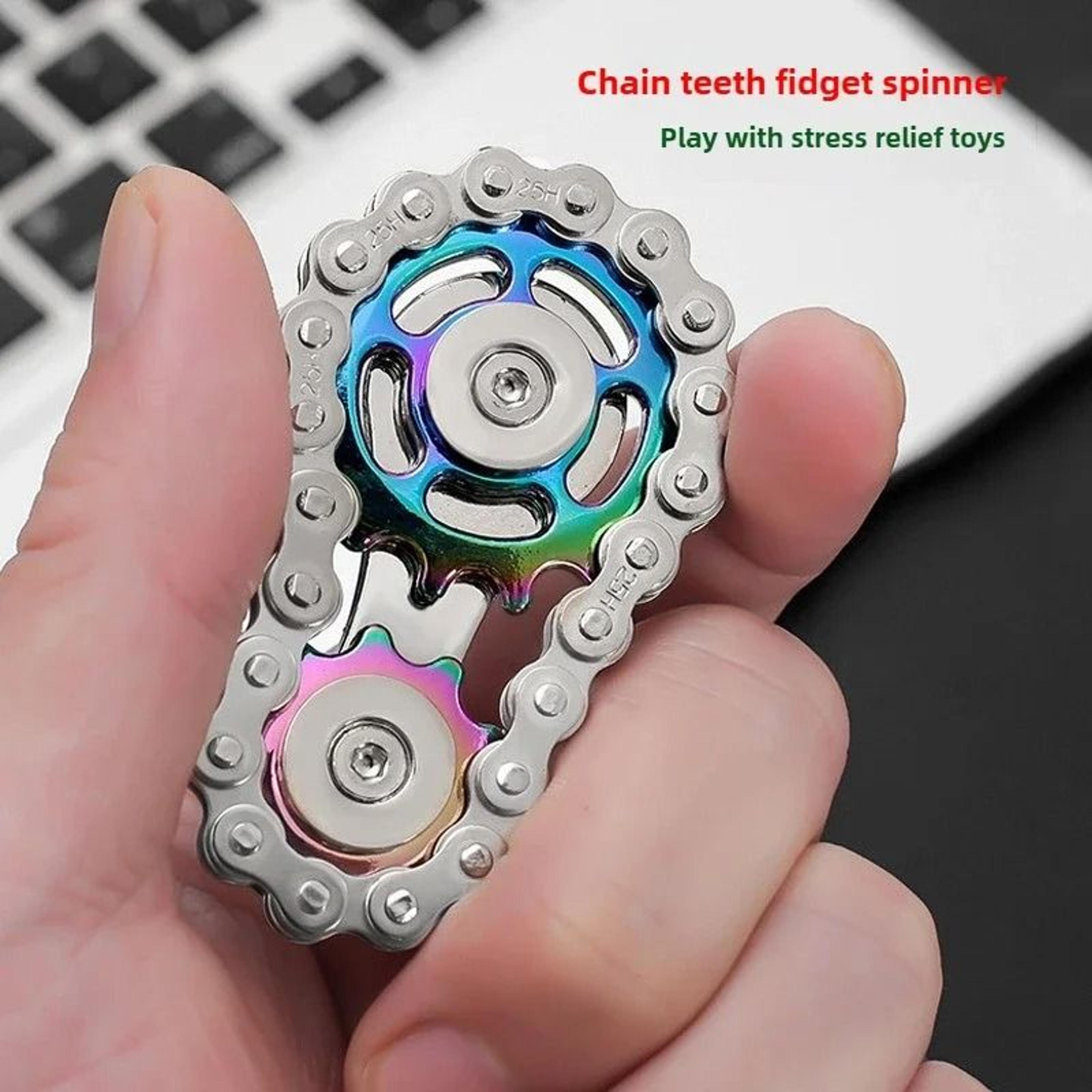 metal gear fidget spinner stress relief hand spinner desk toy
